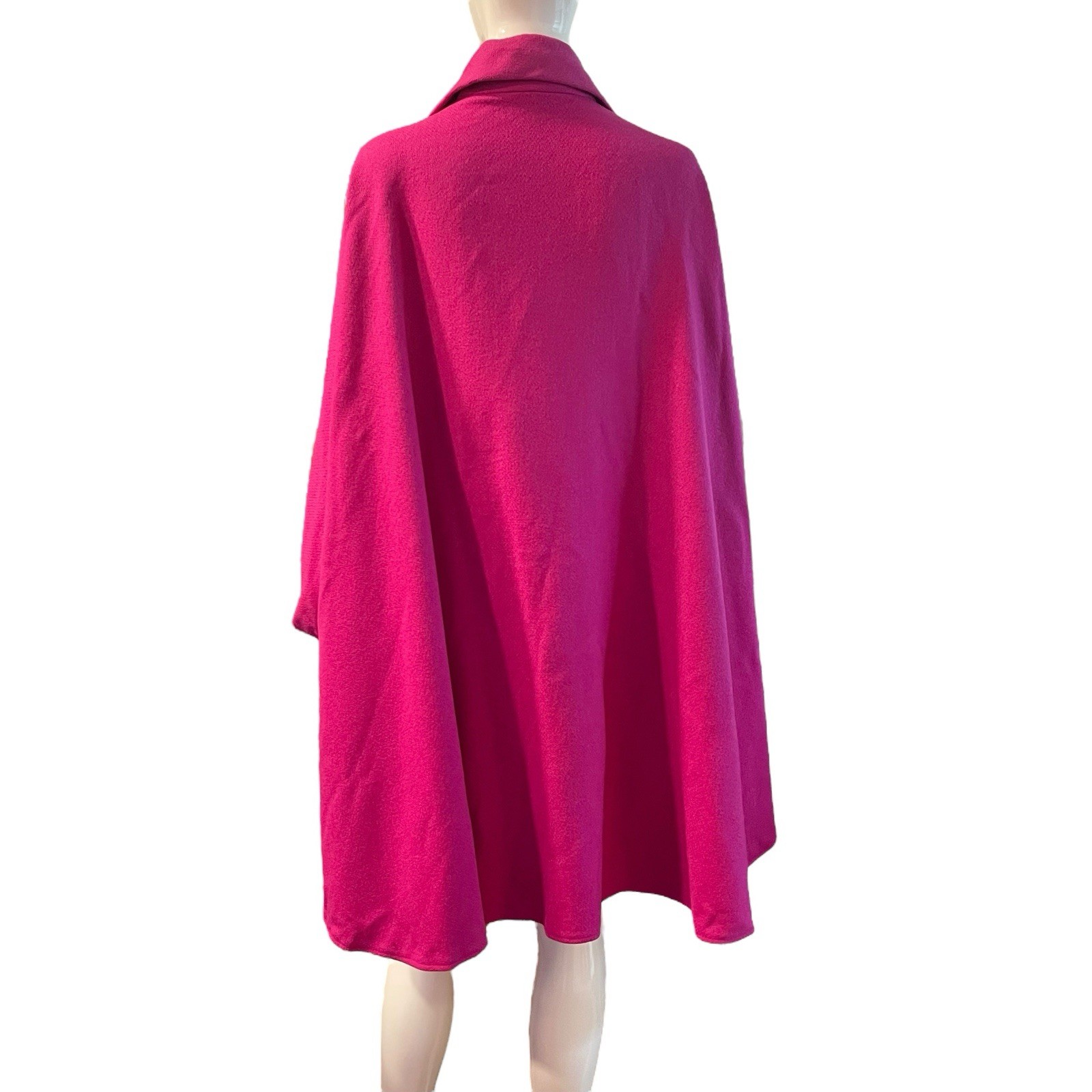Vintage Country Pacer Wool Pea Coat Poncho Jacket Women’s Size XL 16/18 Pink