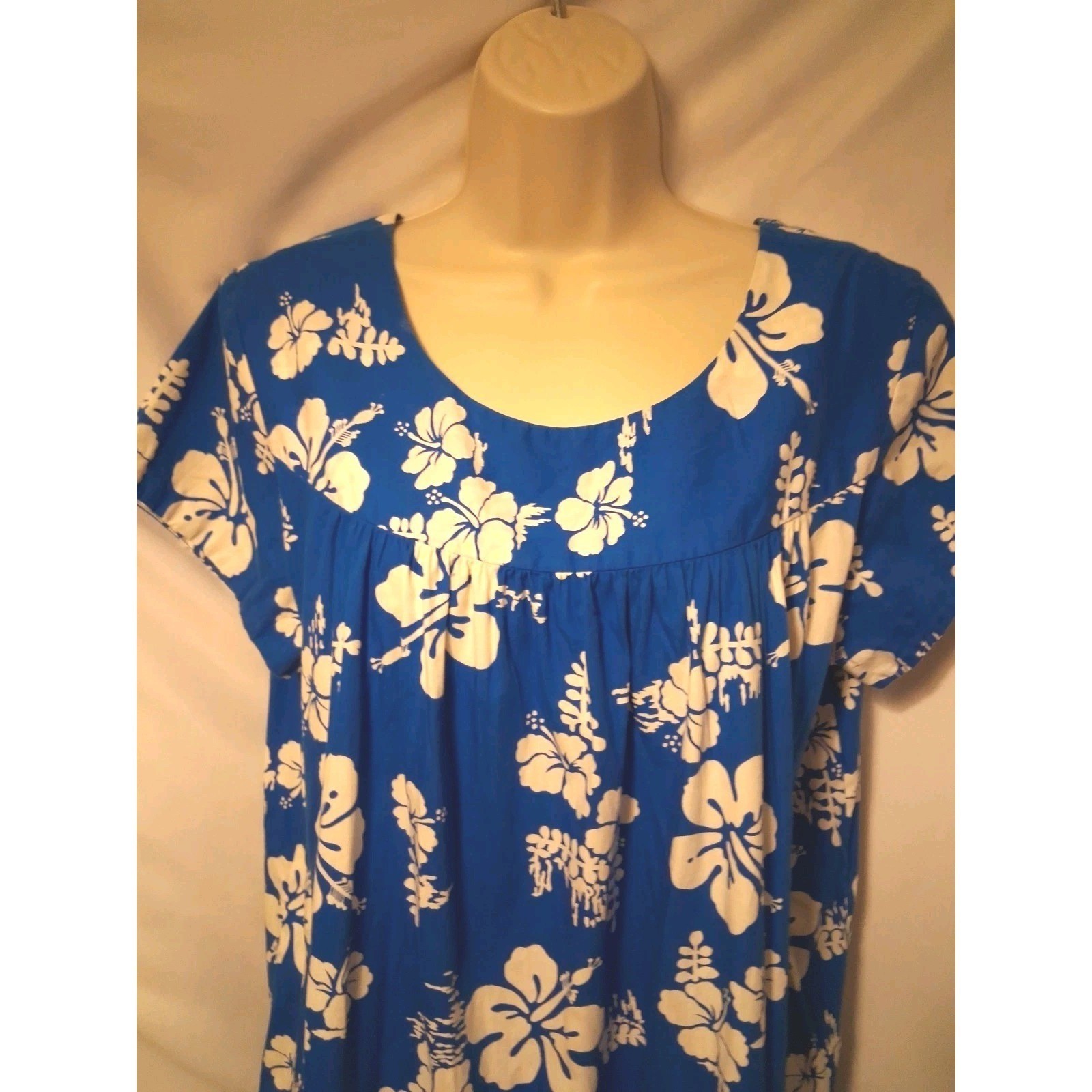 Ui Maikai Vintage Hawaiian Long Maxi Dress Made In Hawaii 60’s 70’s Caftan S/M