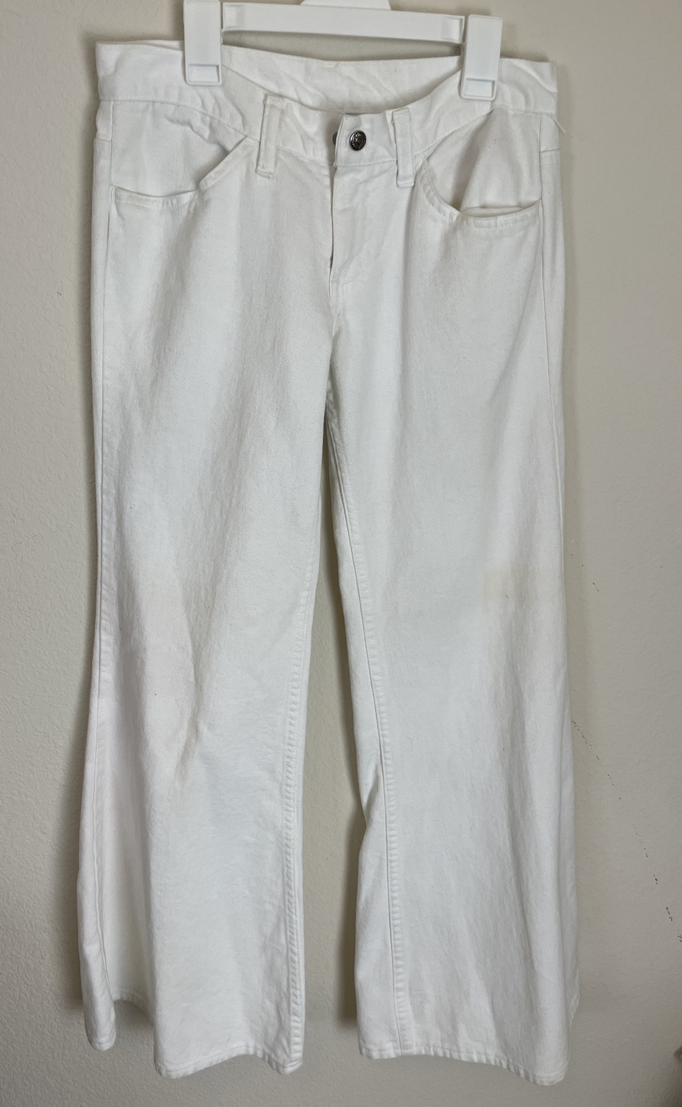 Levi’s for Gals Big E White TAB Flare/wide Leg 28×29 RARE FIND Vintage 1960’s