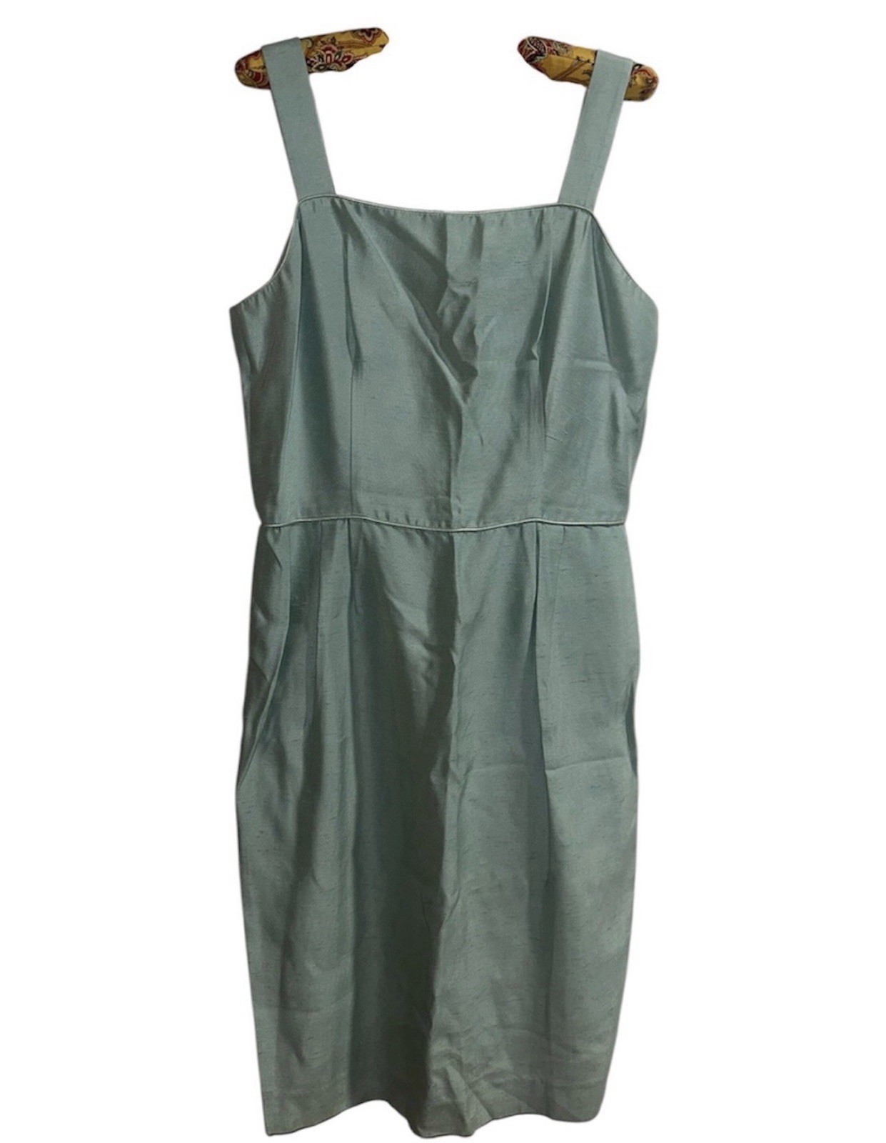 True Vintage 70s Caron Chicago Ice Blue Cocktail Dress Size 10 Mod Mini Shift S