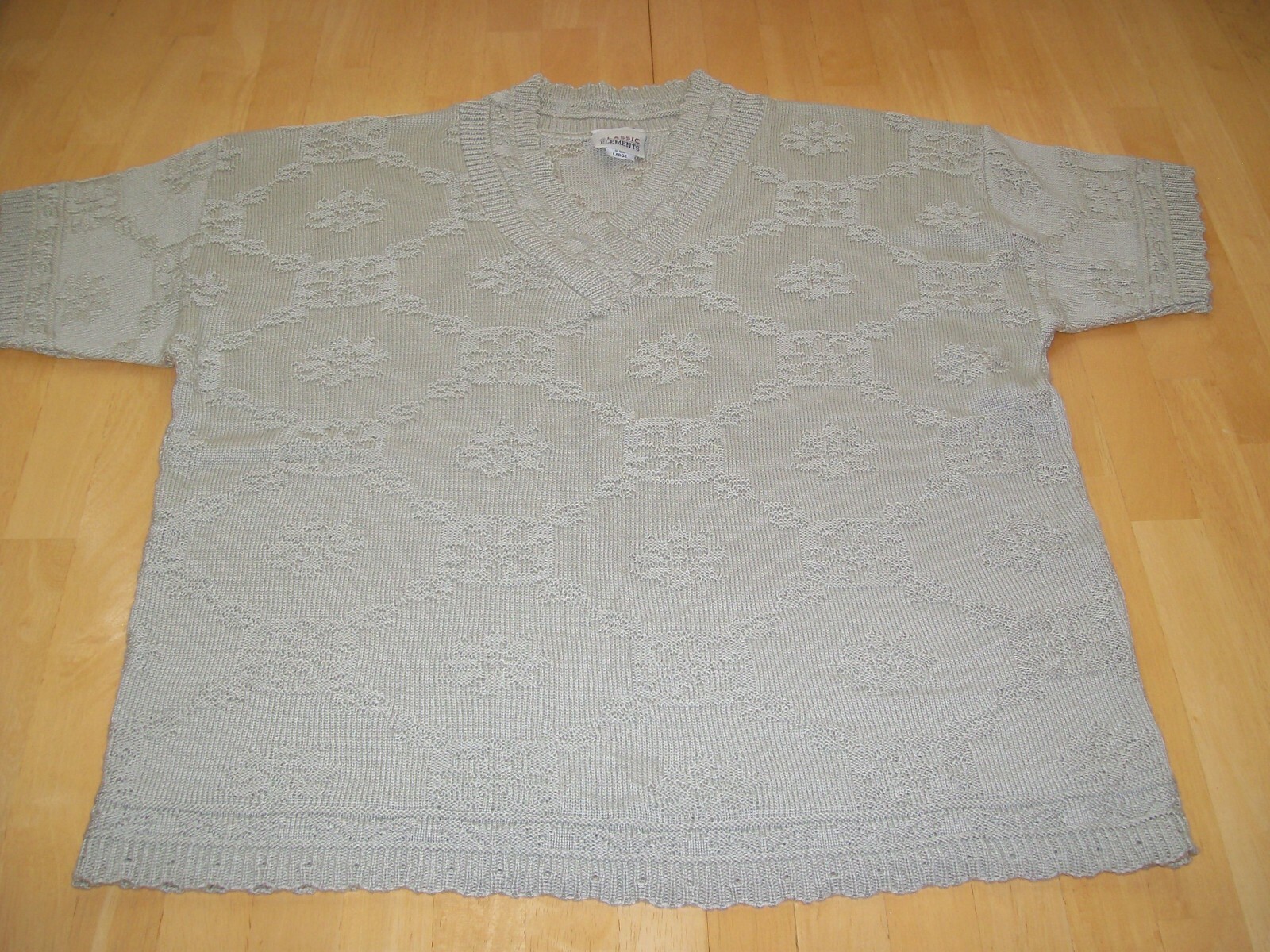 True Vintage 1990’s Classic Elements Textured Sweater Womens Large 90’s VTG