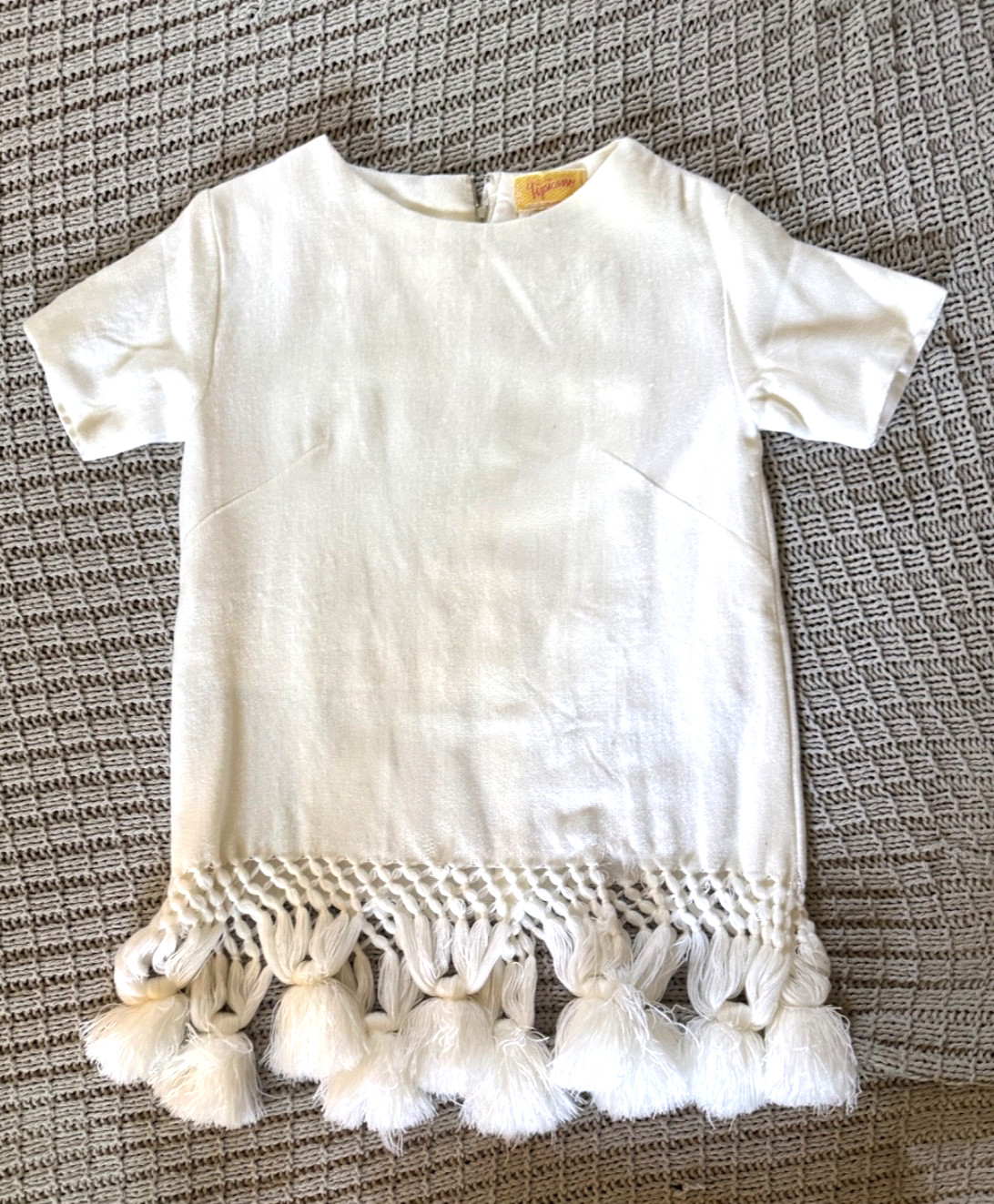 VINTAGE 1960’s Tipicano Mexican Tassel Fringe Top Boho Resort Cruise Mod Small