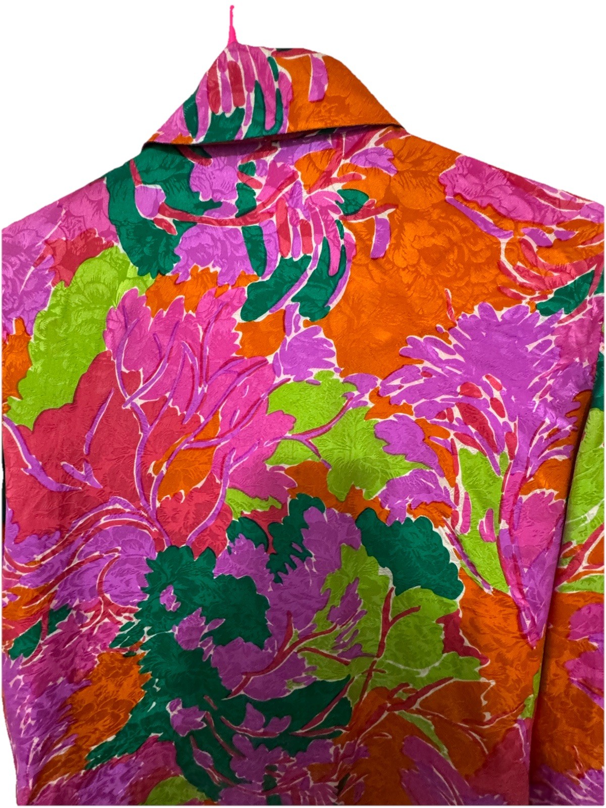 80’s Vintage David Hayes Silk Floral Blouse (size 10)