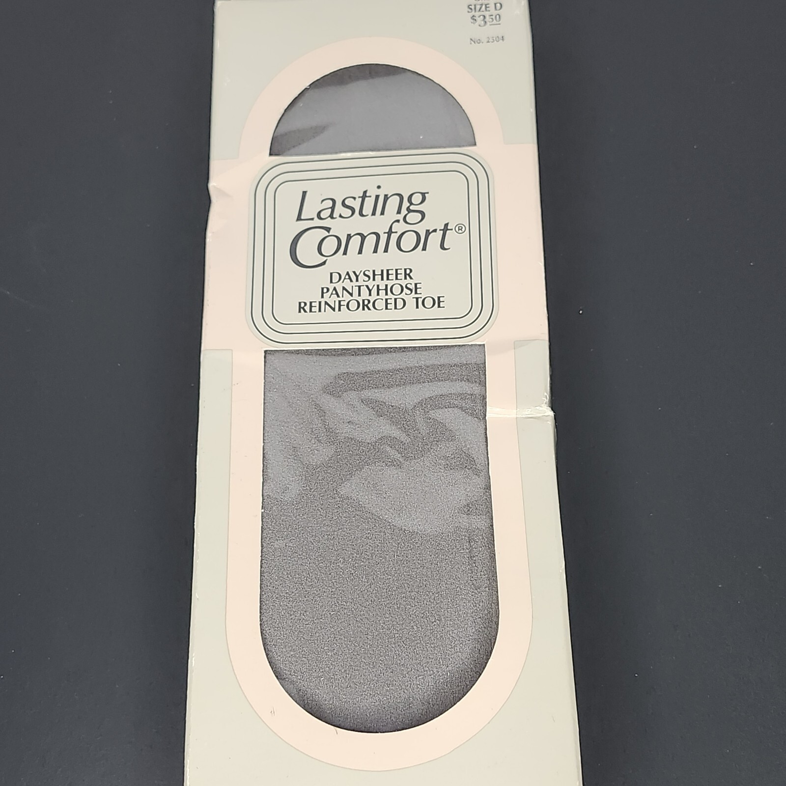 Lasting Comfort Daysheer Pantyhose Size D Gray Grey Vintage Fashion