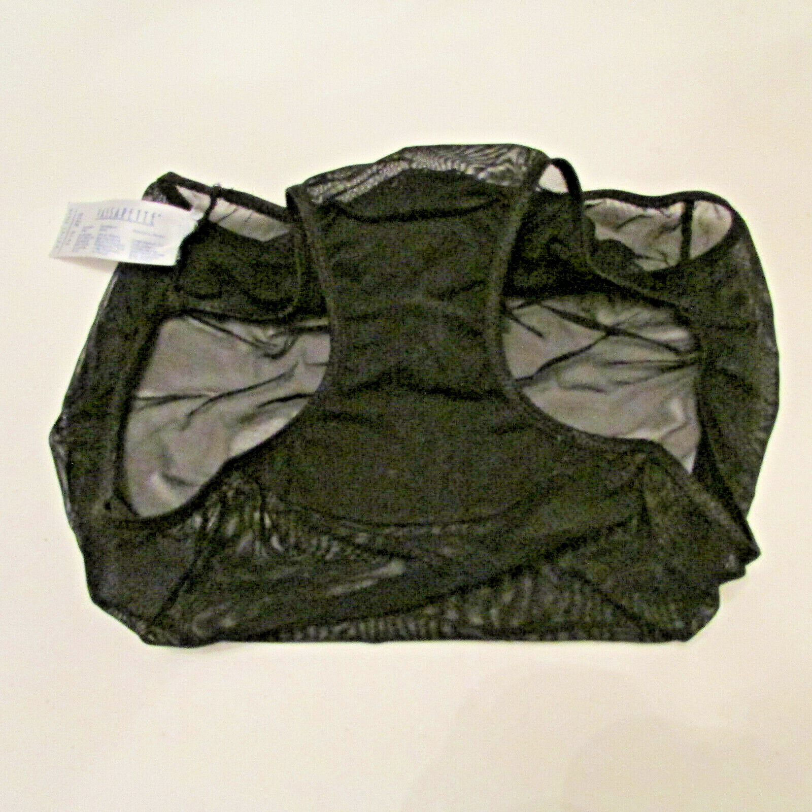 90s Vassarette 14-125 Sheer Nylon Black Mesh Hipster Bikini Panties 6/42 Panty