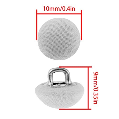 Haidong Smooth Satin Fabric Buttons – Fabric Covered Wedding Dress White