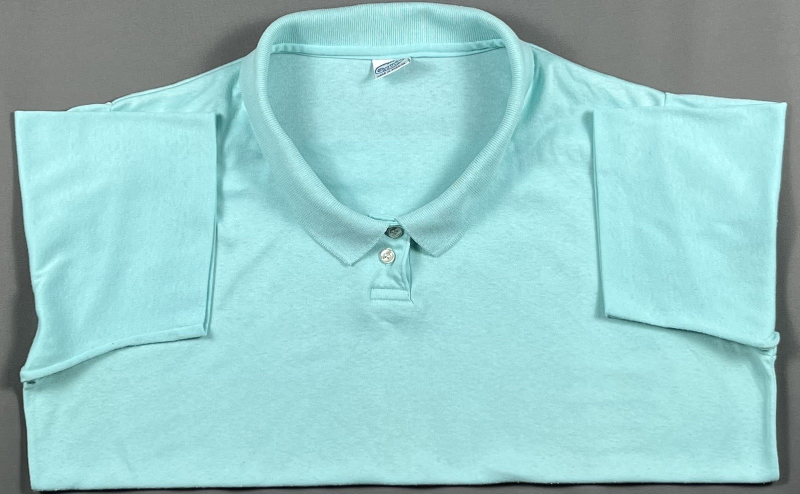 Vintage Chesterfield Woman Polo Shirt Size XL USA Made 80s Preppy Pastel
