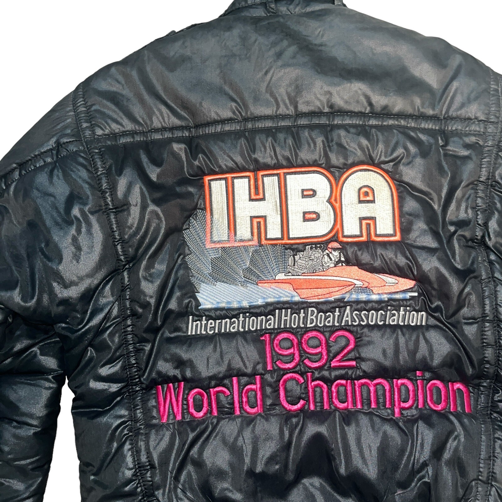 Vintage 1992 World Champion Sandy Boat Speed Boat Racing IHBA Jacket