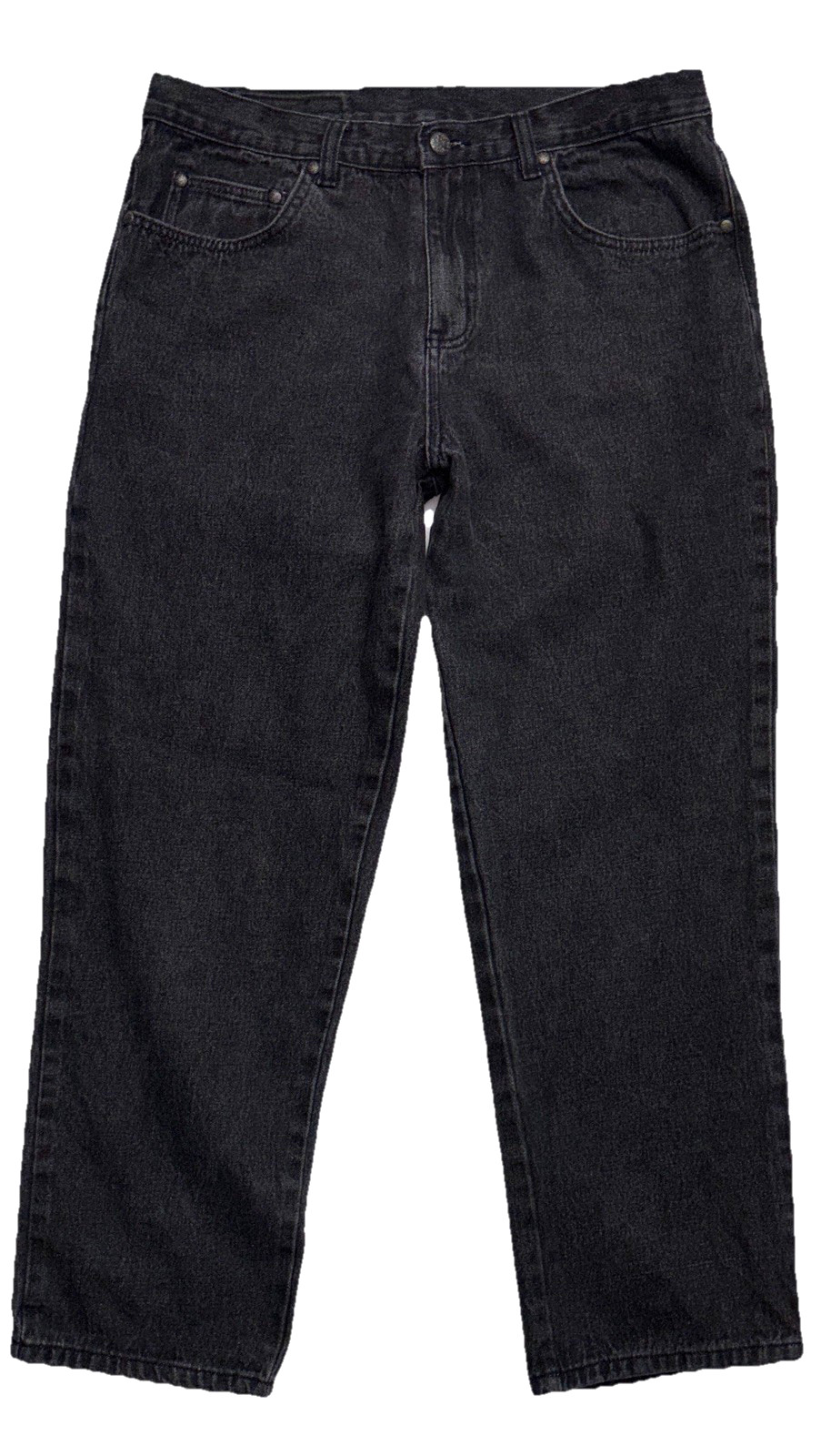 VTG Haband Women Size 14 Mid Rise Straight Leg Jeans Black 100%Cotton 28″ inseam