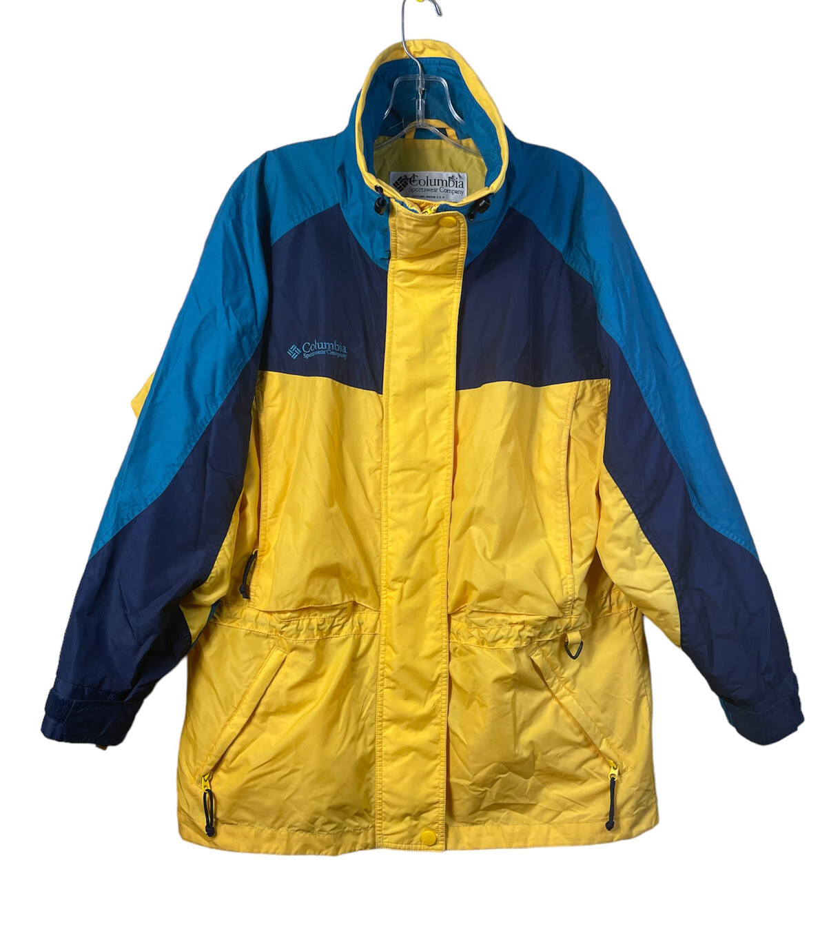Vintage Columbia Sportswear Company Women’s Blue Yellow Sz Med Jacket