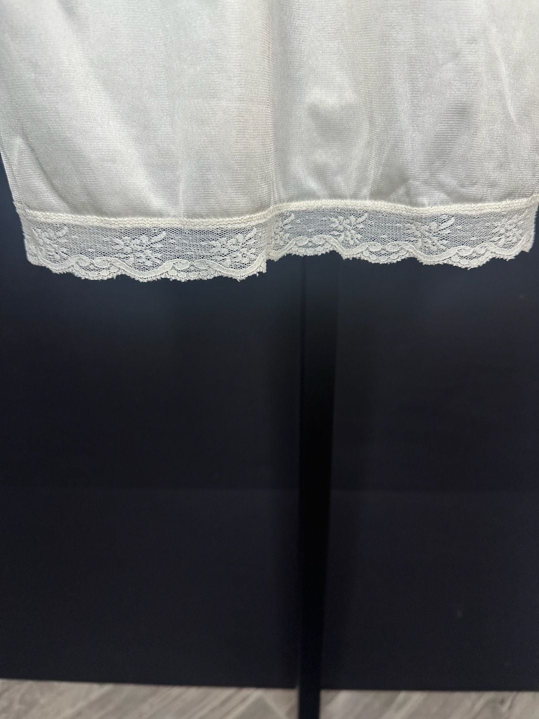 Vintage Vanity Fair Antron III Lace-Trim Slip Dress Size 34