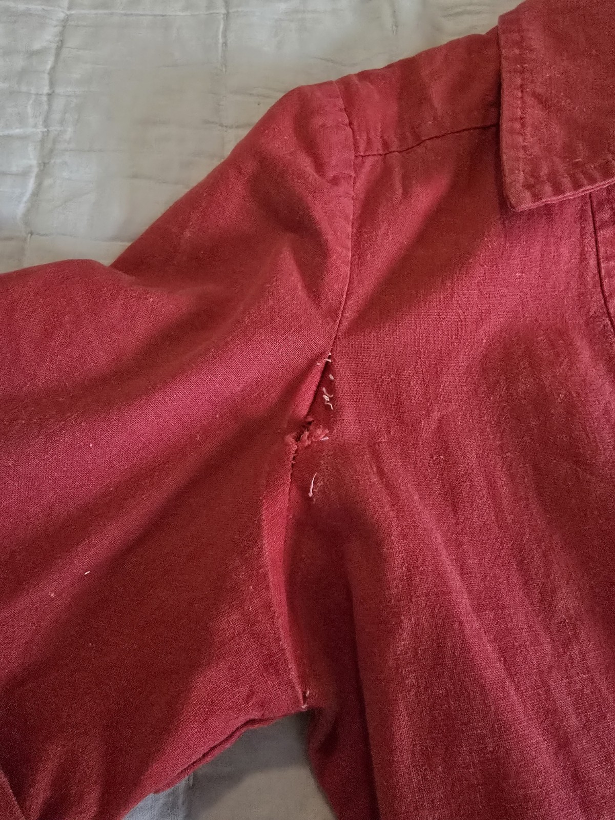 Vtg 80s Jazzie Red Utility Style Short Sleeve Jumpsuit Size 12 Red Wide Leg