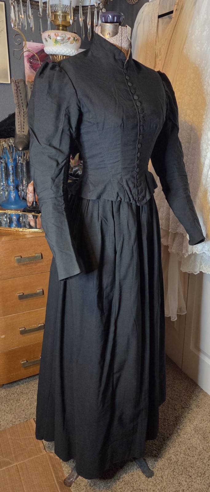 2pc. Black Victorian Riding Habit/Suit READ!