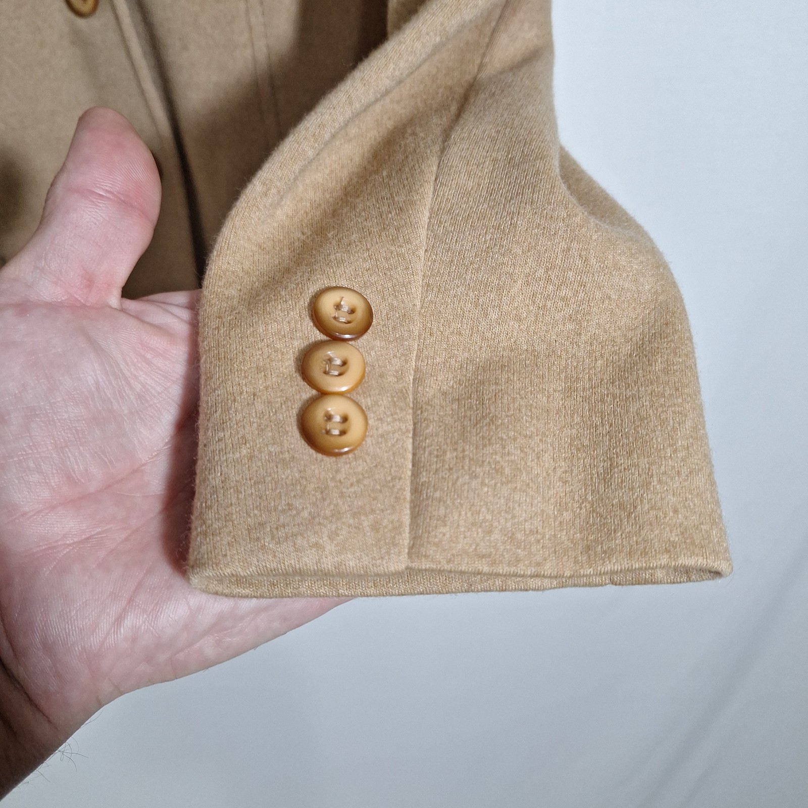 Vintage Bleyle Hooper Camel Wool Pantsuit Set Womens 12 Large Made W Germany 70s