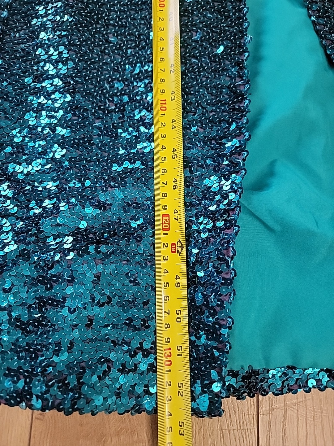 80s Turquoise Sequin Halterneck Evening Gown/Figure-Hugging Maxi Dress/ Cocktail
