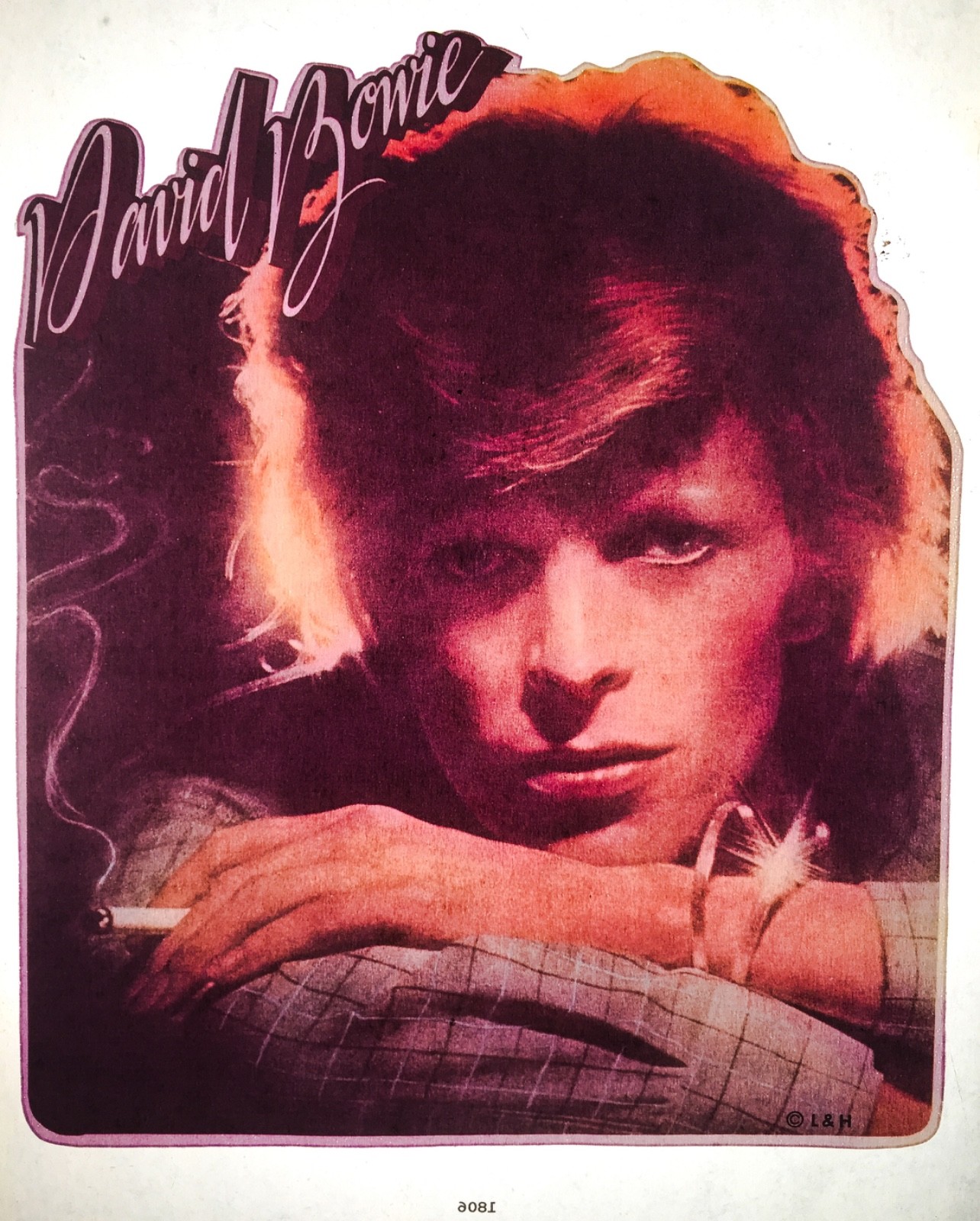 HUGE vTg 70s 80s David Bowie spiders from mars ziggy stardust DS T-Shirt Iron-On