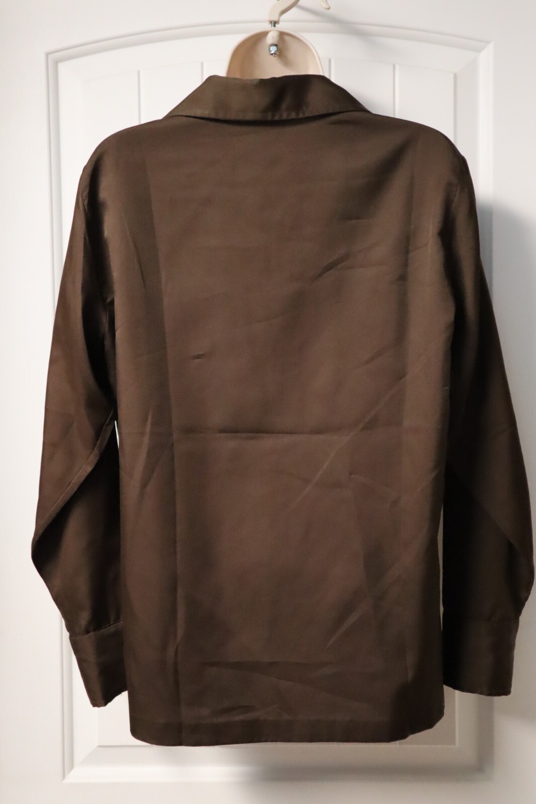 Vintage 1970s brown blouse size 16 (check measurements)
