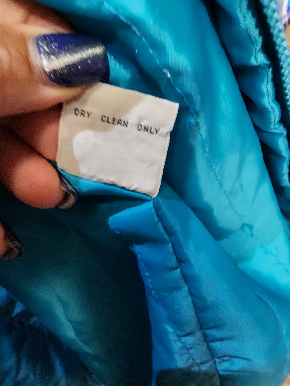 Fleet Street Knit Sweater Jacket Women’s M Teal/Purple Heavy Vintage 80s