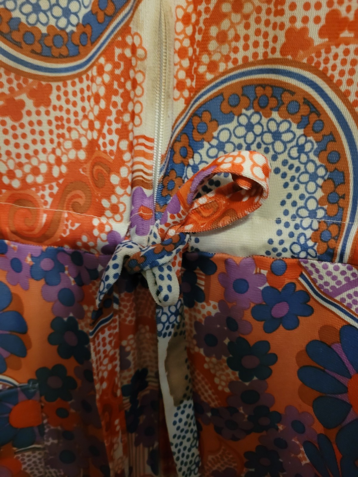 Vintage 1970s Loungewear by Gossard patchwork-print maxi dress/loungewear.