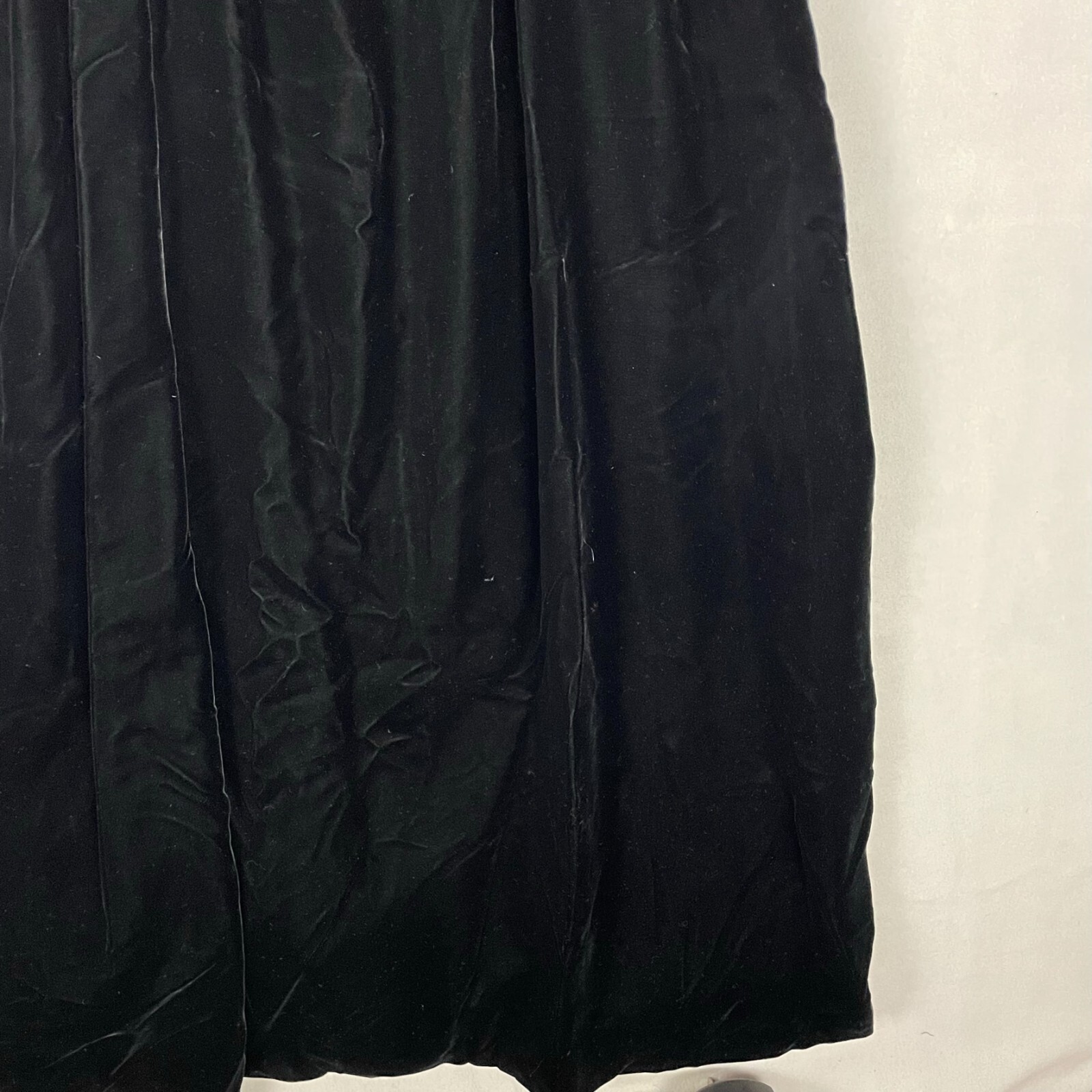 Mollie Parnis Boutique Dress Velvet Maxi Long Black Dress Check Measurements