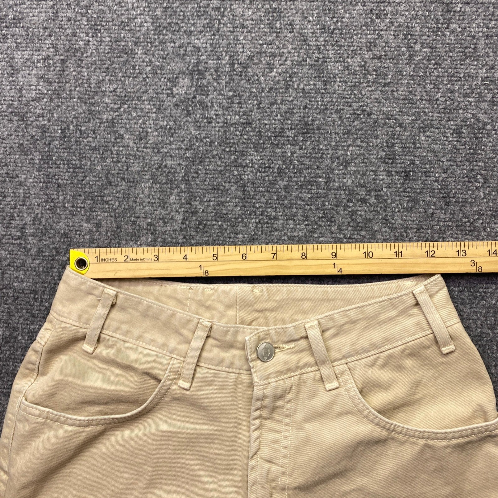 Vintage Bongo Gene Montesano Tan Khaki Flare Bell Bottom Pants Sz 5 USA Western