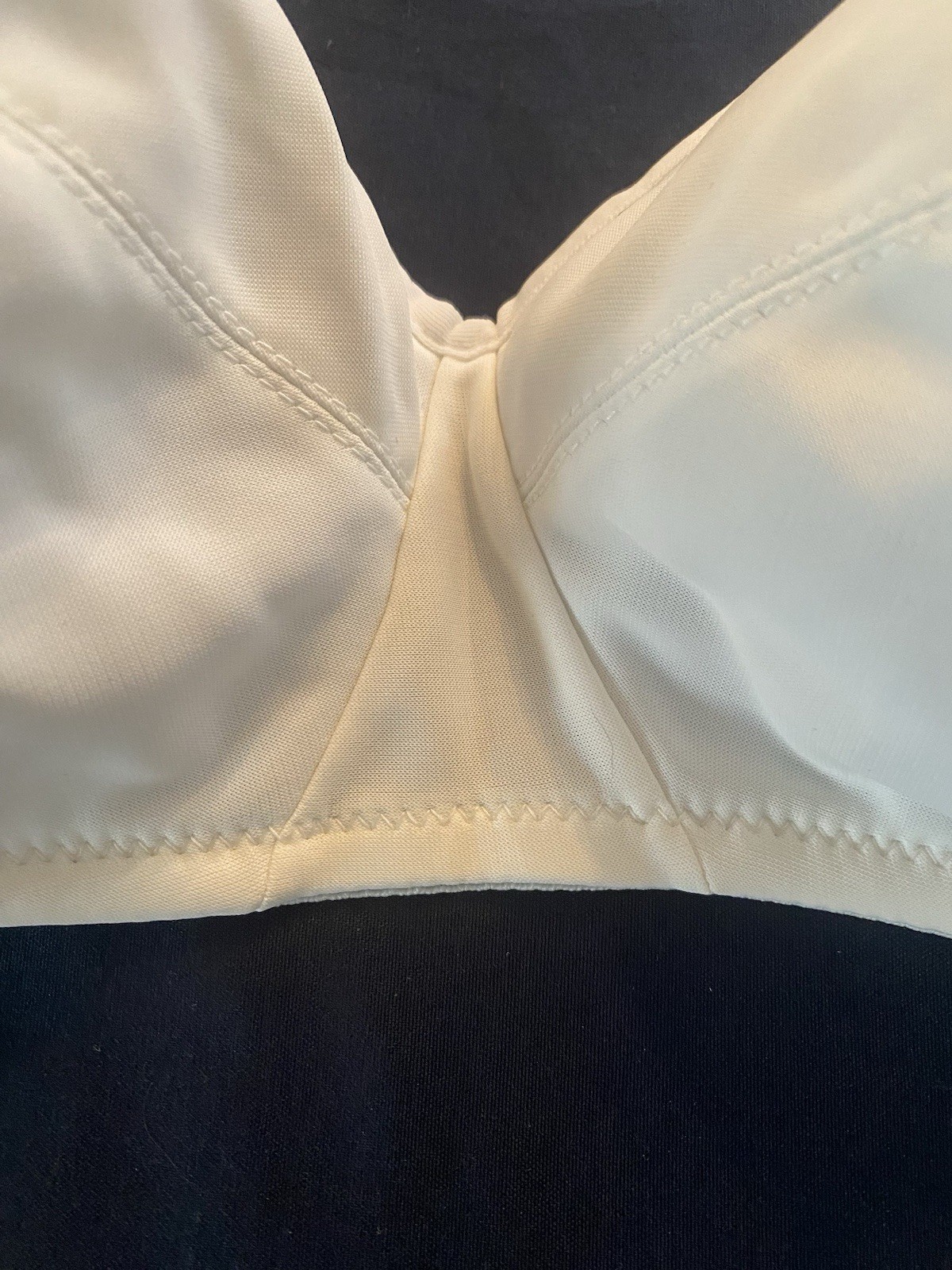 Vintage Exquisite Form Camisole Bra 36C Wirefree Nylon Lightly Lined White NWT