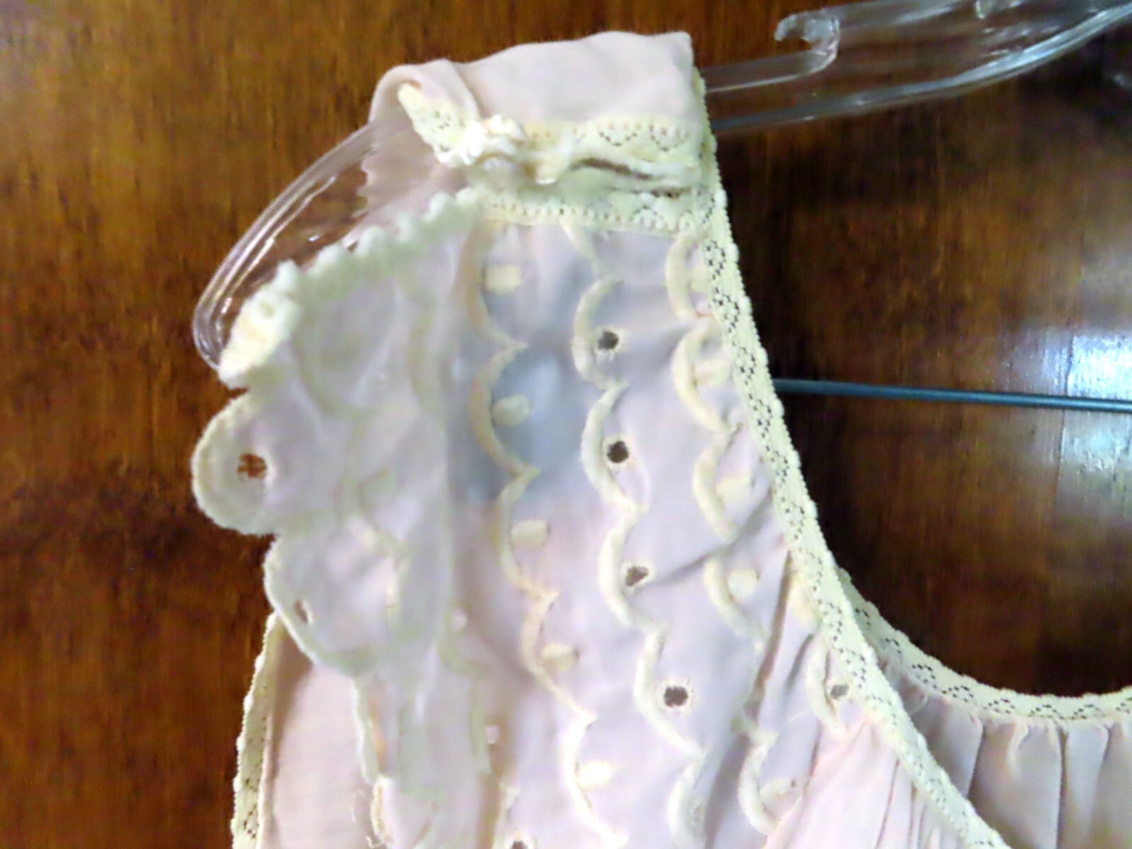 Vintage JCPenney’s Lace Nightgown Light Pink Size Medium Poly Cotton