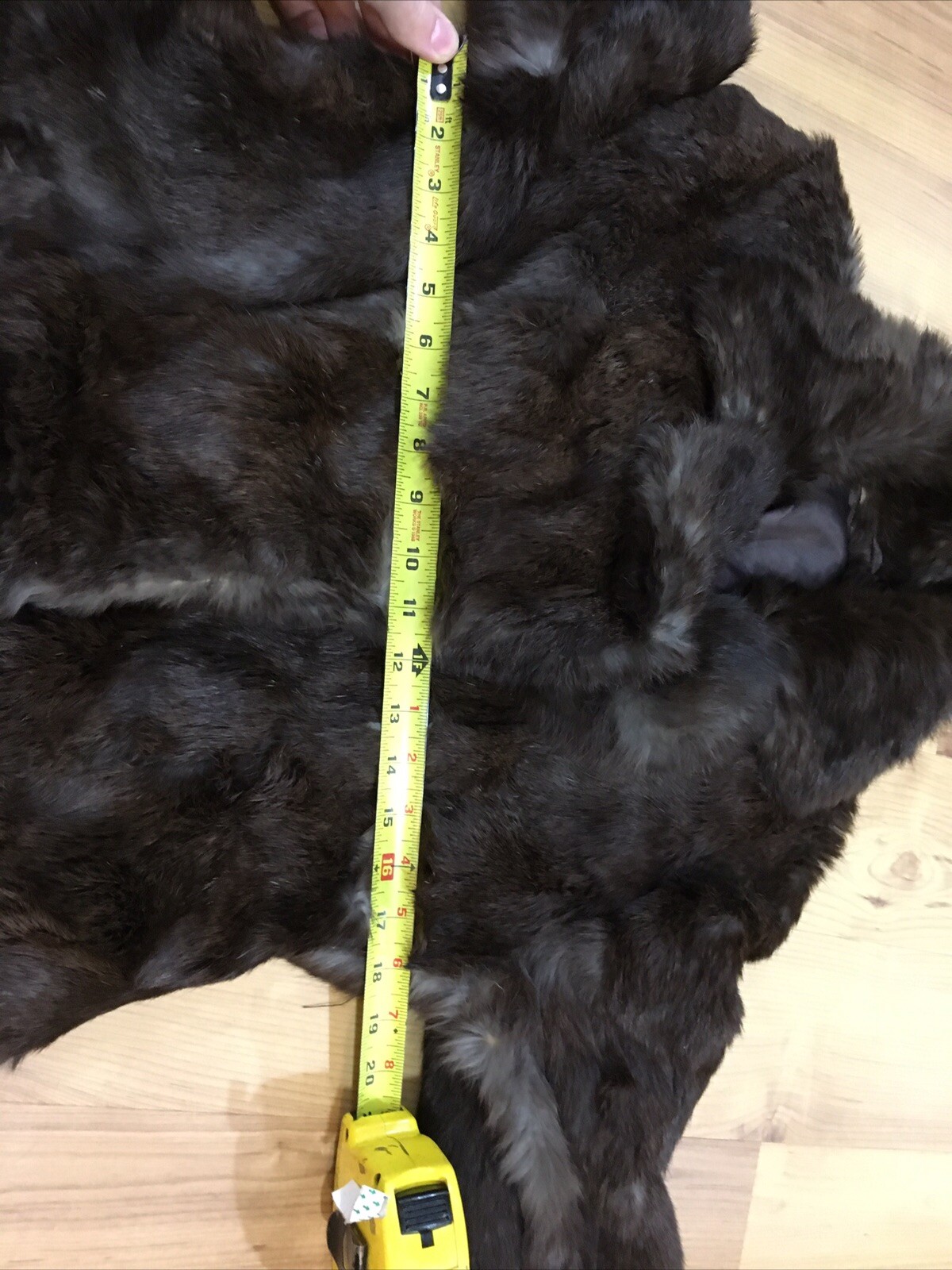 VTG 1970s Ladies Genuine Brown Real Coney Rabbit? Fur Winter Coat Size 16