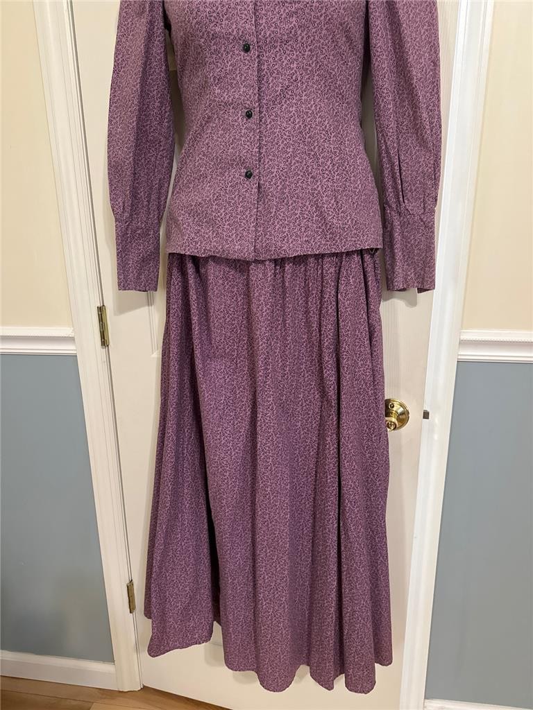 Aunt Abigail’s Attic Skirt/Shirt Women Med/Large Fit Flare Prairie Country 70s