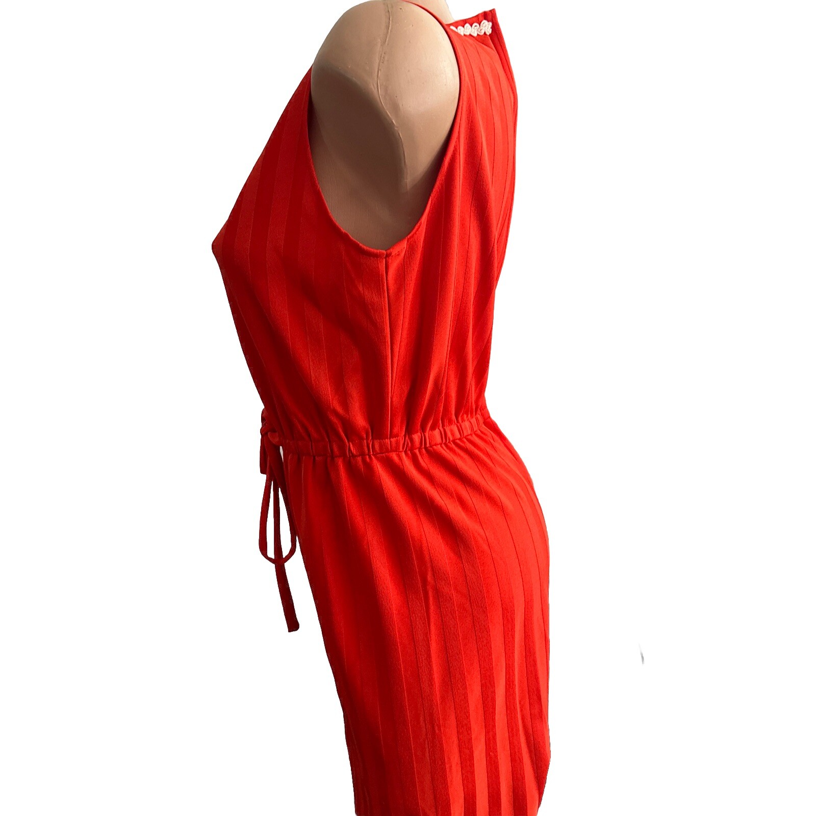 Vintage 70s Plushbottoms Rust Red Corduroy Bell Bottom Chore Jumpsuit Overalls S