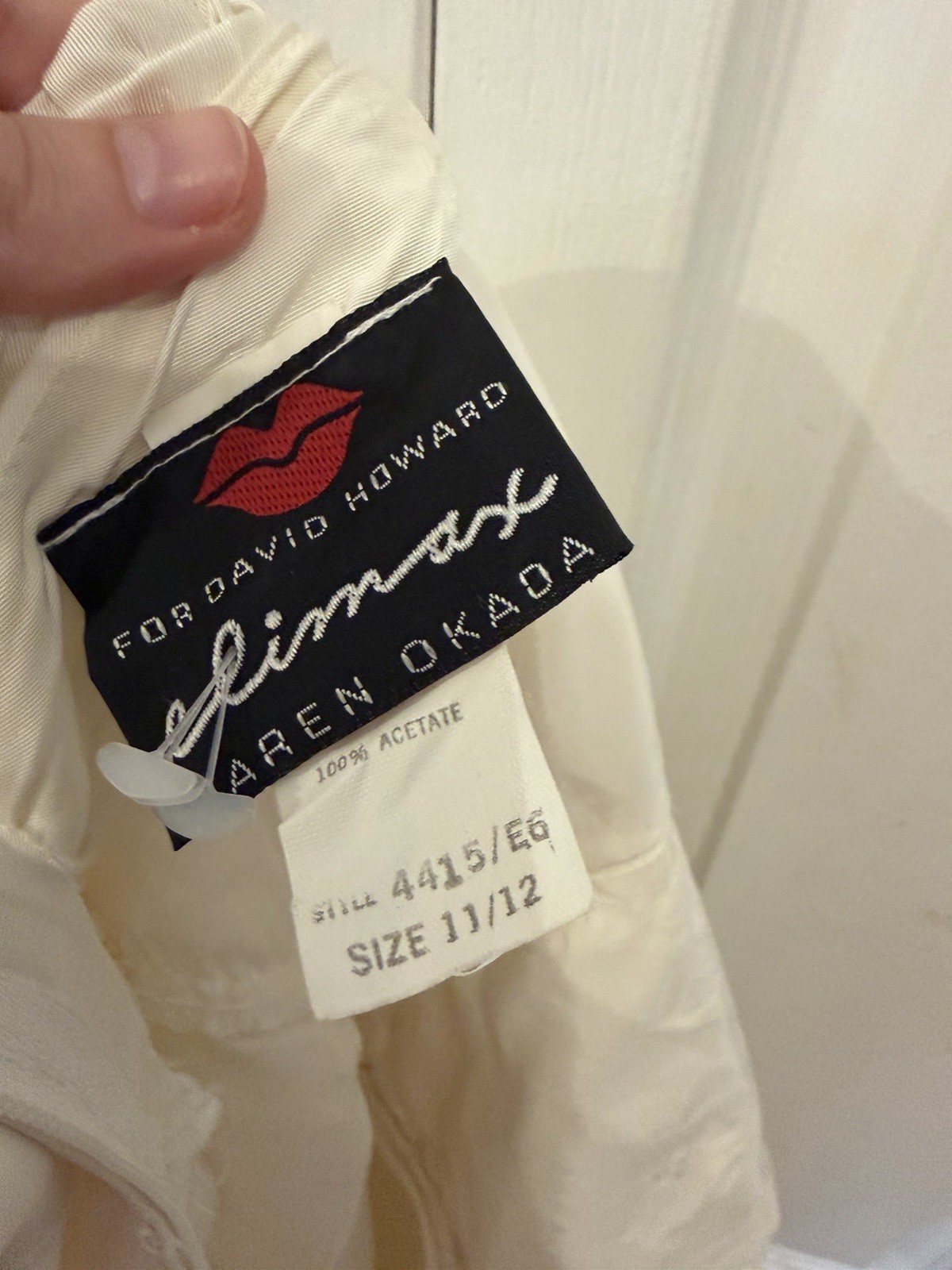 VTG climax for david howard karen okada Peplum Dress 11/12 Formal Peplum Beaded
