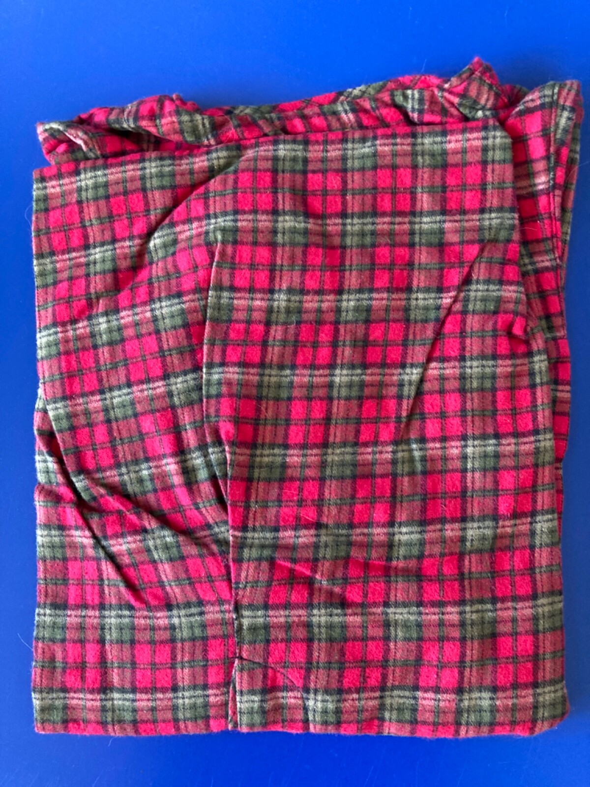 New Vintage Flyshacker Clothing Co Flannel Sleep Shirt Red Tartan Plaid S