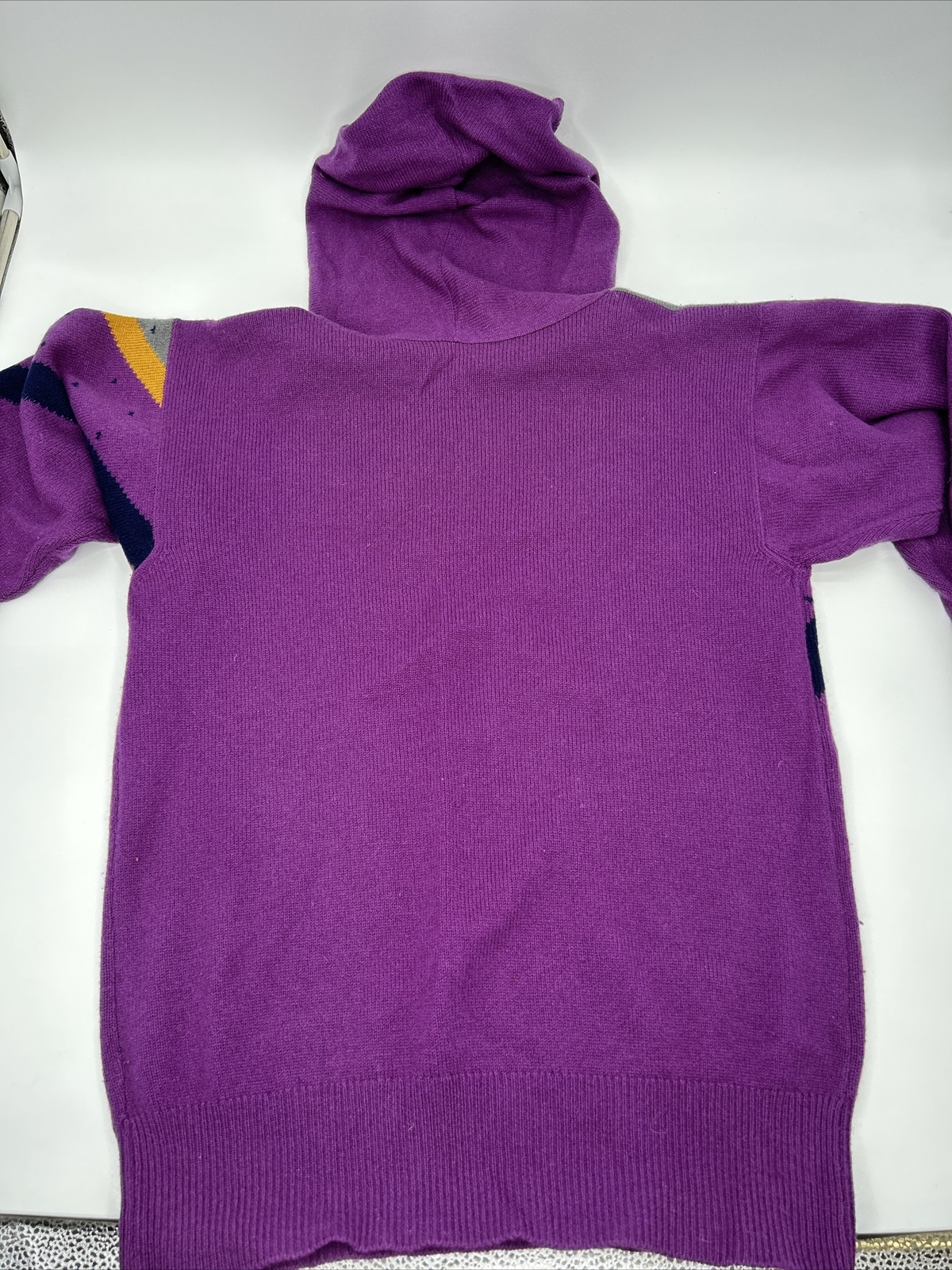 Intarisa Purple Hoodie Sweater 1980s Memphis Style Zig Zag Retro 80s 90s Vintage