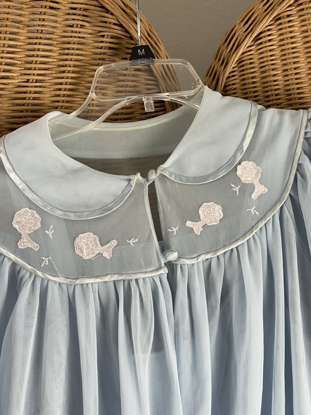 Charmode Vintage Blue Nightgown And Robe Small Sz 36
