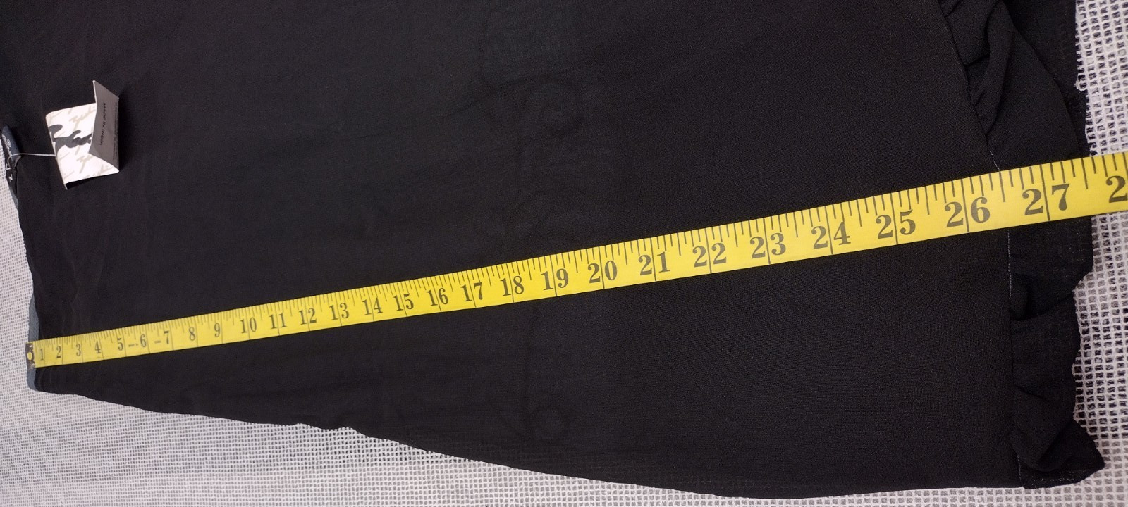 Skirt Witchy Black Gray Bubble Hem 90s Ethnic Elegant NEW TAG Zashi M vintage