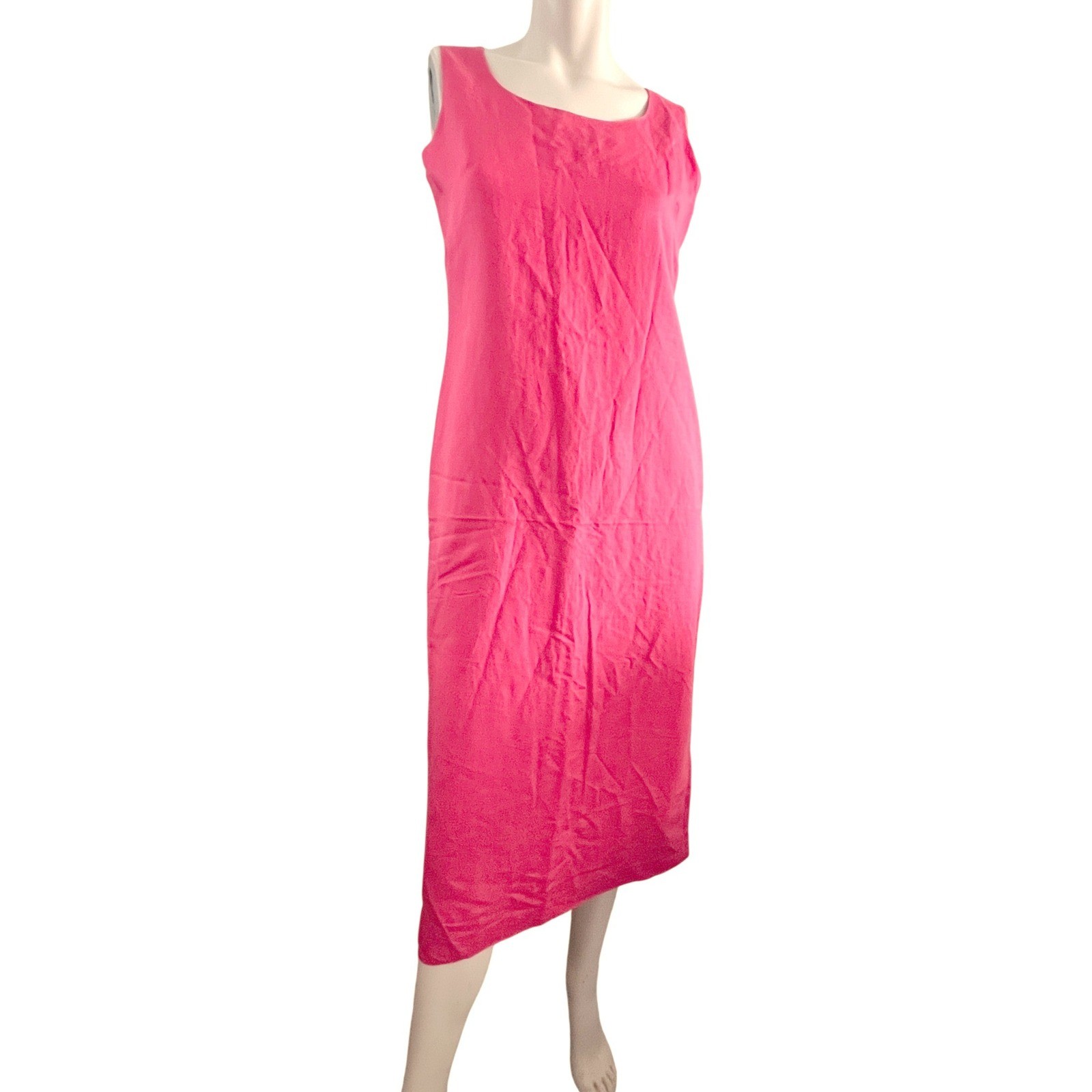 Jessica Howard Dress Set Womens 4P Coral Linen Blend Floral Embroidered 2pc Vtg