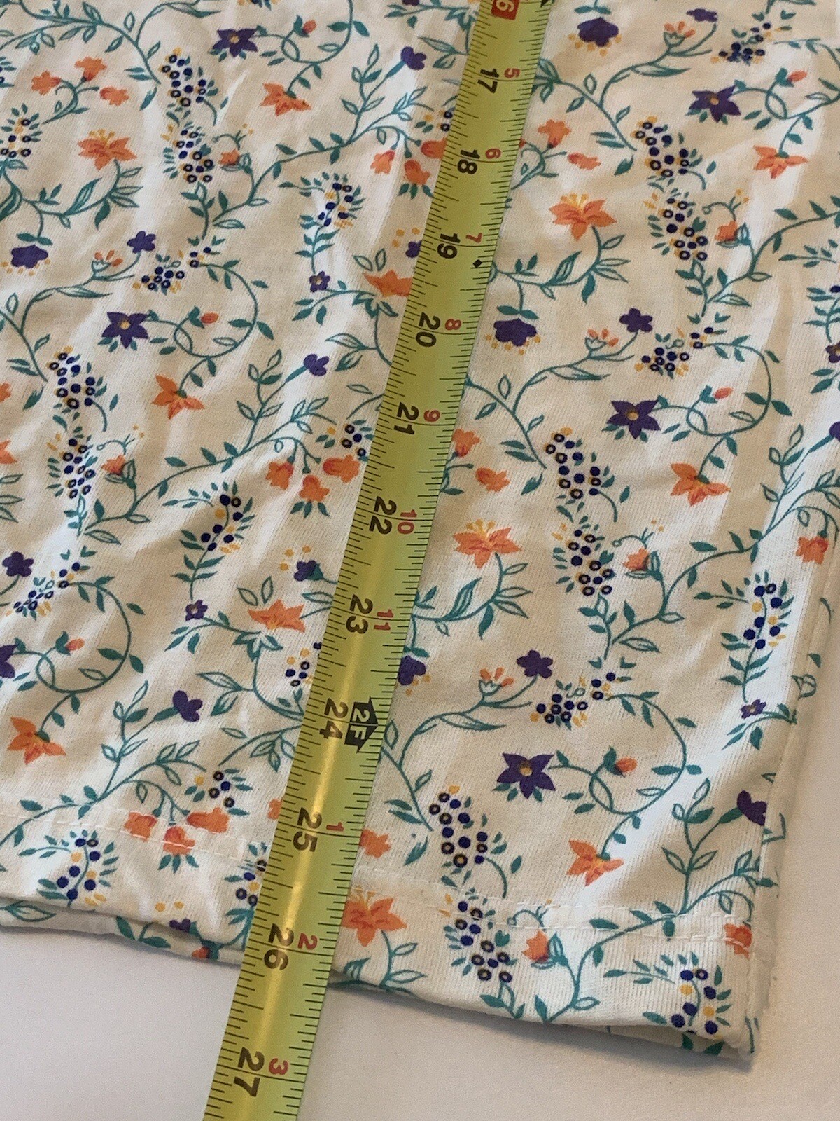 VTG Floral ALL OVER PRINT LONG SLEEVE TSHIRT Mock Neck Palm Springs Yacht Club L