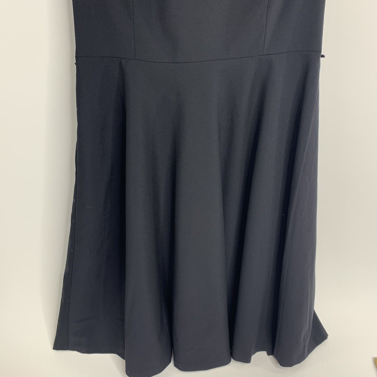 Pendleton Vintage Short Sleeve Black Wool Blend Dress Lined Women 8 Quiet Luxury