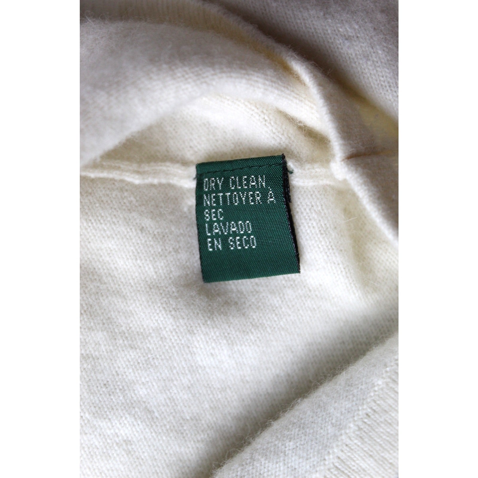 Vintage Lauren Ralph Lauren Wool Cashmere Angora Blend Turtle Neck Sweater Small