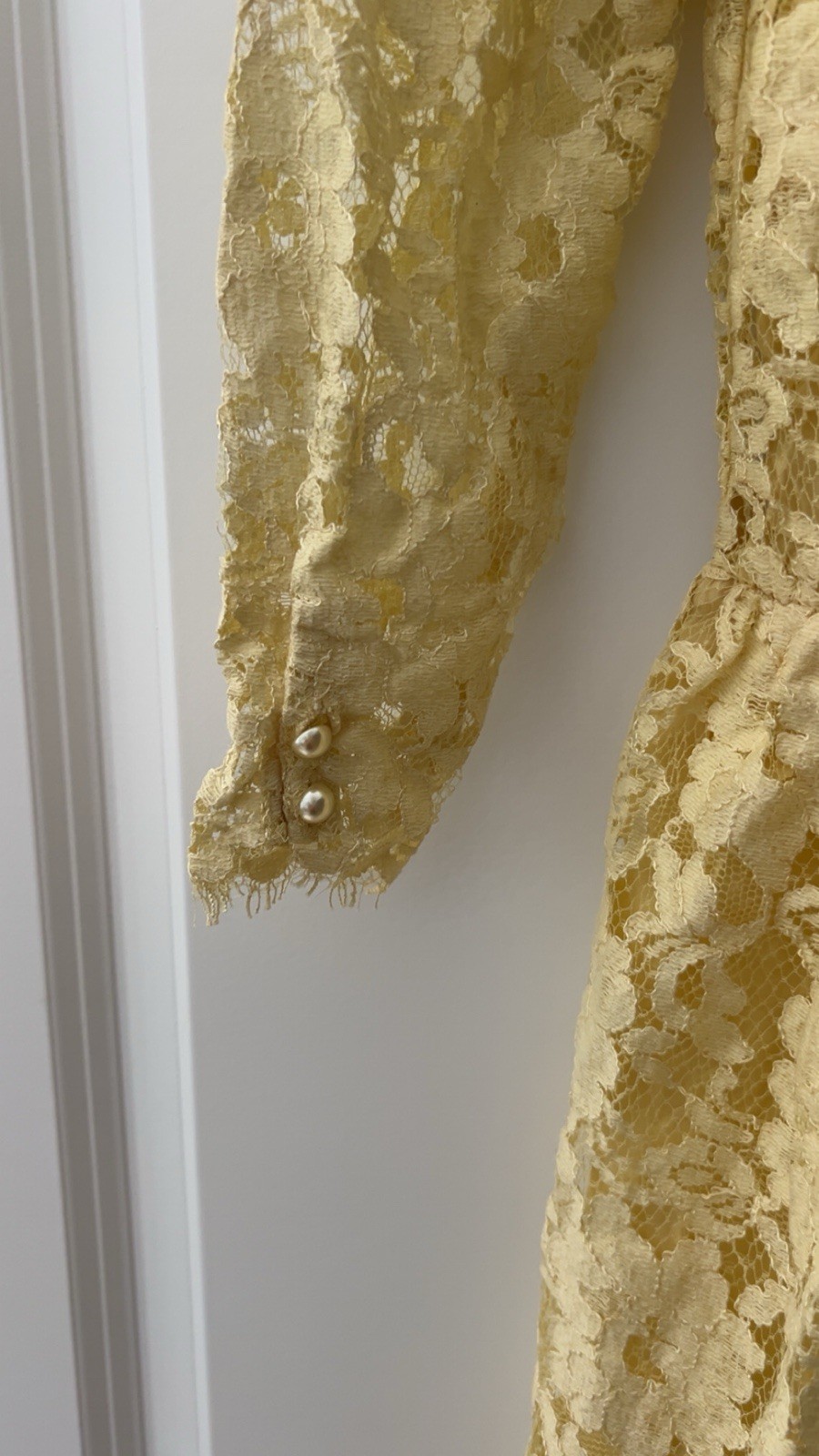 Vintage Cachet by Bari Protas lace dress-80s Size 3/4