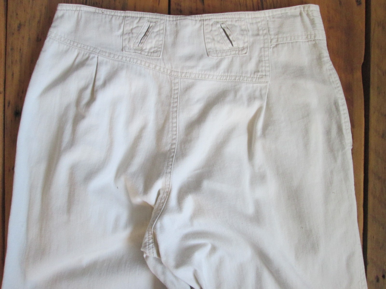Vintage Zeppelin 80s 90s Pants 30×30 White Pleated High Waist Tapered Paper Bag