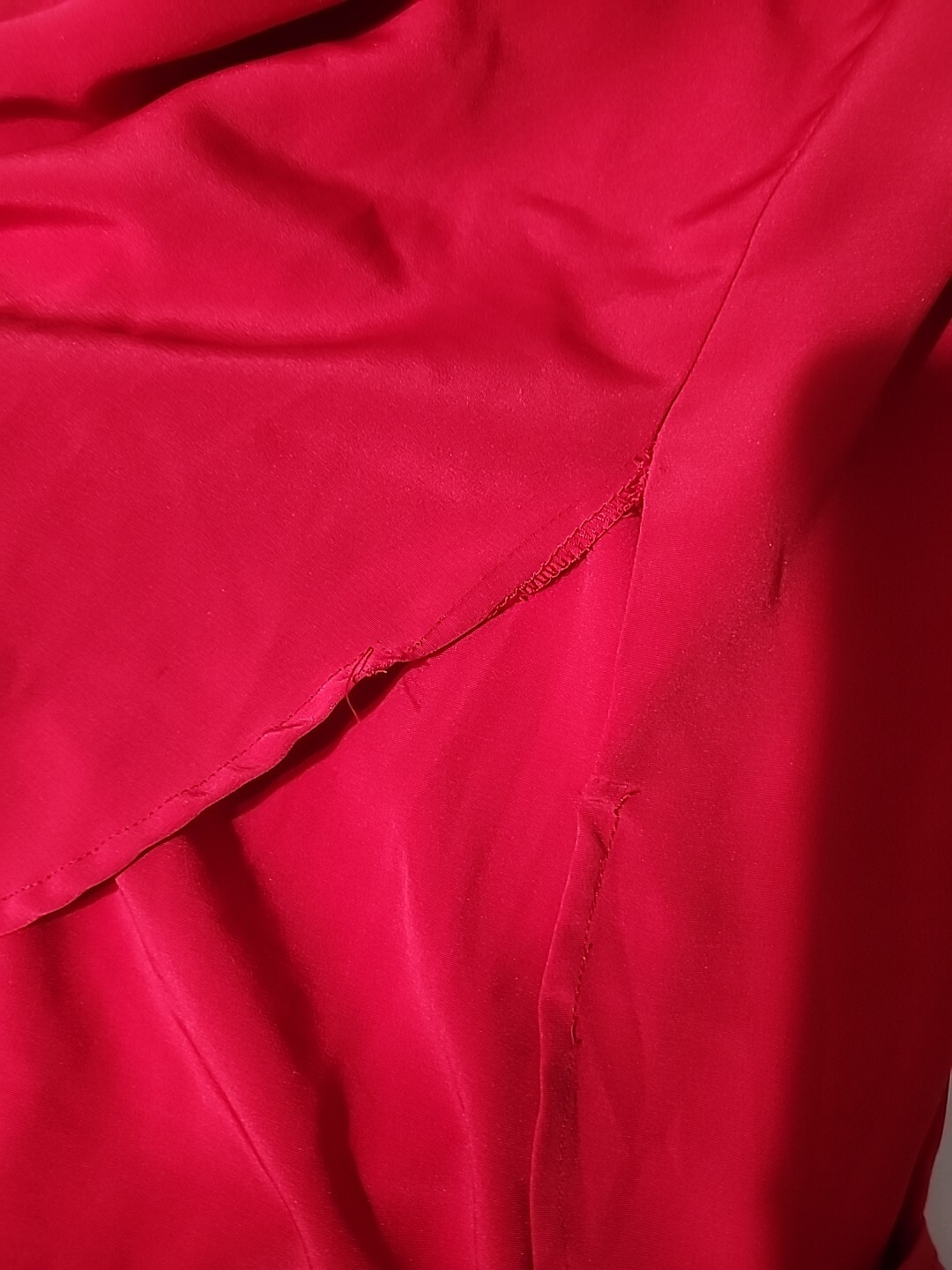Victoria’s Secret Gold Label Double Breasted Nighty Robe Medium Red w/Satin