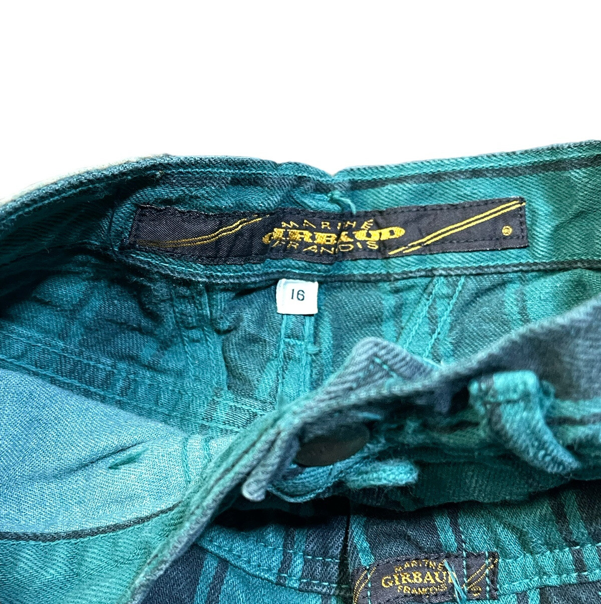 Lot of 2 Vintage RARE Marithe Francois Girbaud Striped Jeans Women’s 27”x29” USA