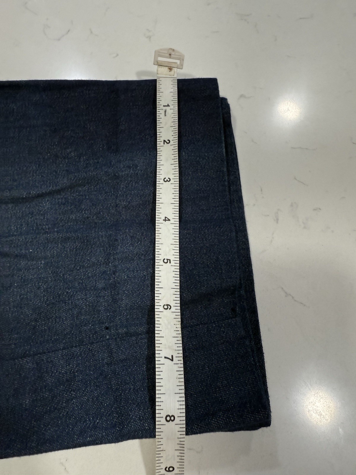 Vntg 1960/1970 Super High Waisted Wide Leg Dark Wash Jeans Waist 27 Hippy Disco