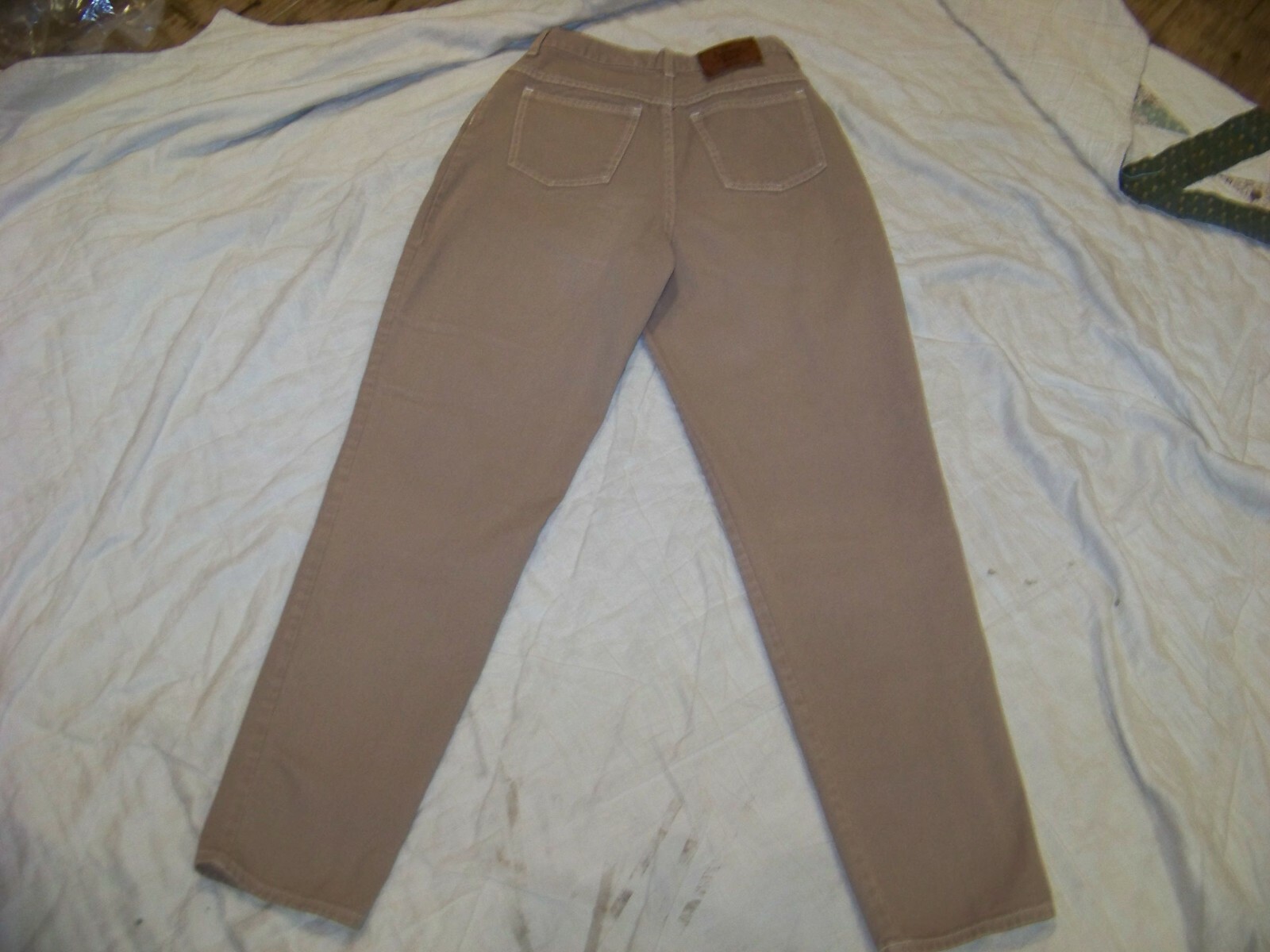 Women’s Vintage Moda Int’l The London Jean – Size 10 – 27 x 31 – Khaki Denim