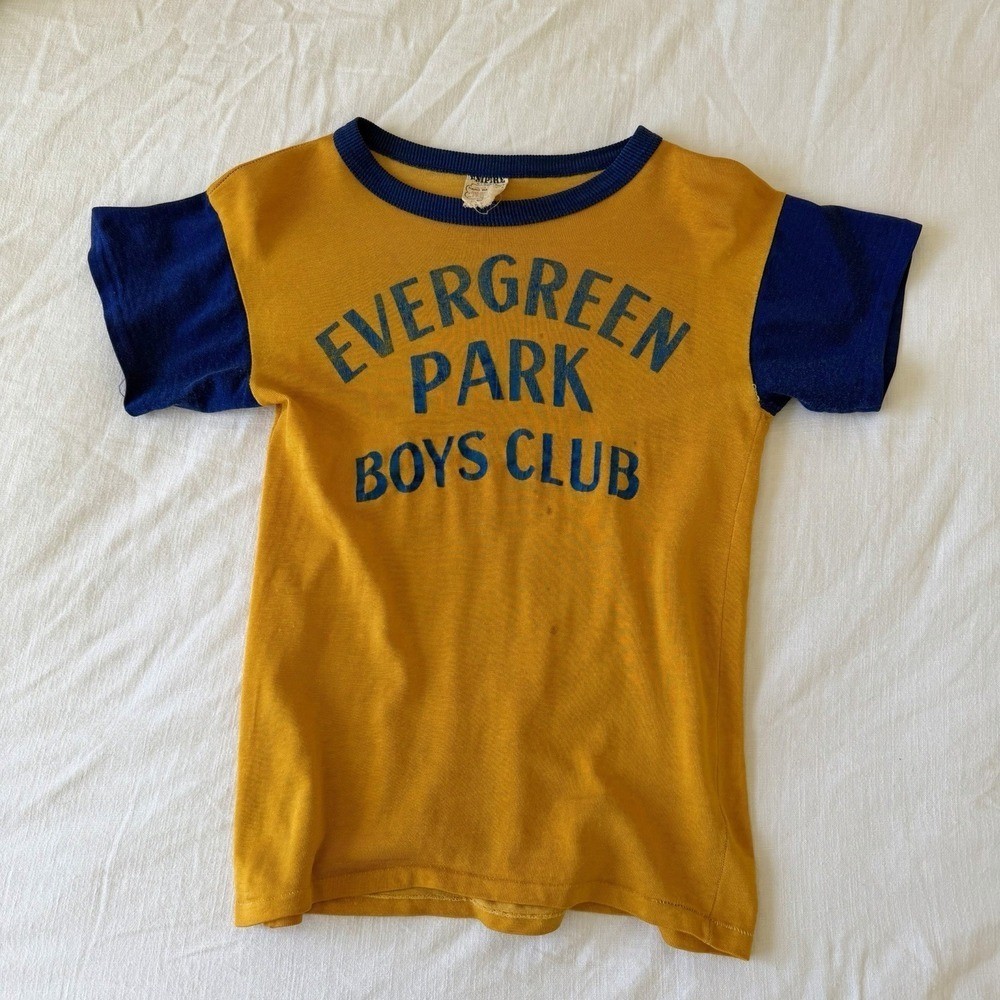 60’s Vintage Women’s Tshirt Boys Club Sz Small Youth XL Distressed