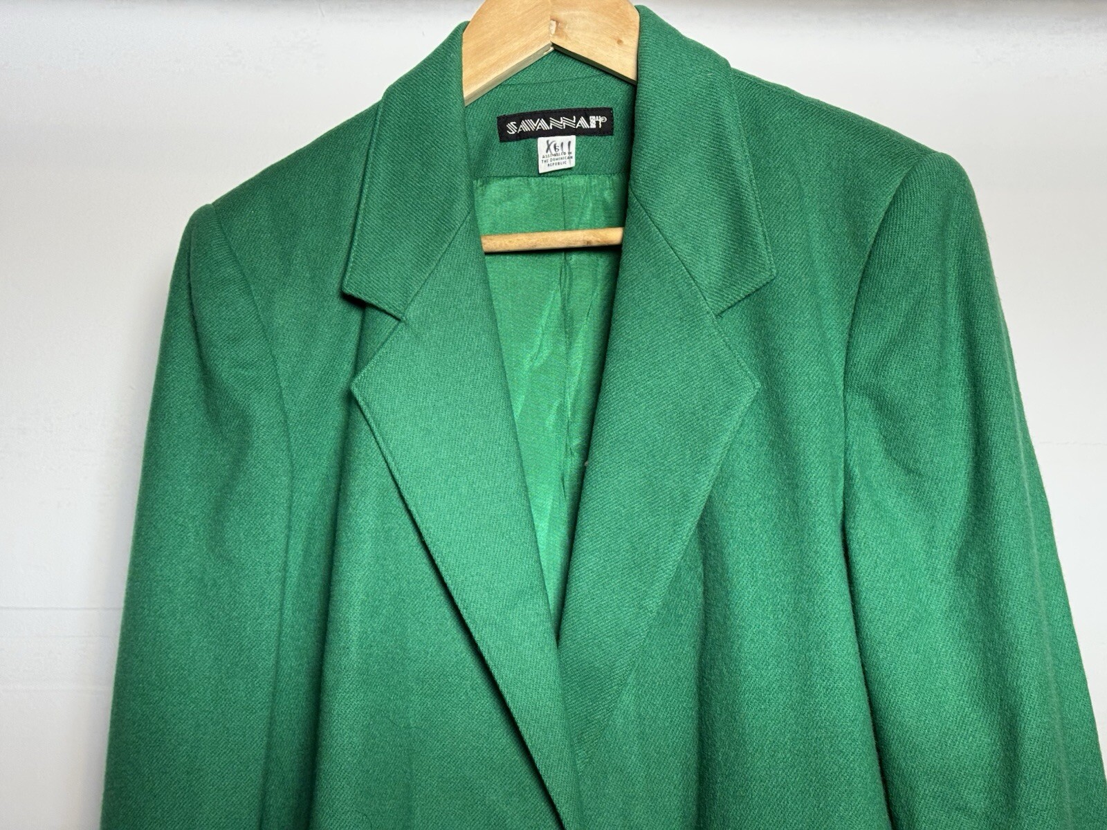 Vintage Savannah 100% Pure Wool Green Gold Button St. Patrick’s Day Blazer Sz 6