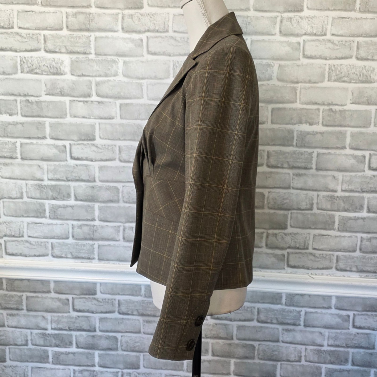 Vintage Harold’s USA Plaid Equestrian Blazer Novelty Horse Bit Lining 4 Acadamia