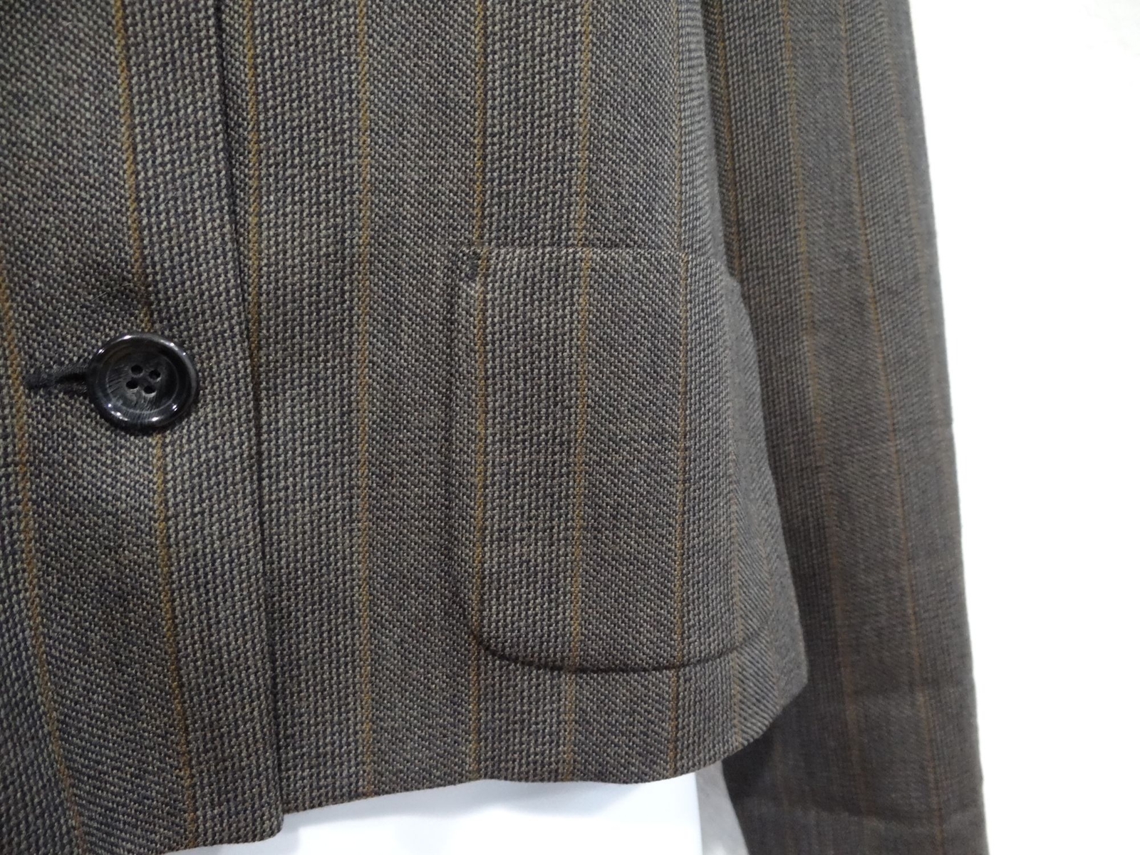 Harve Benard Sport 100% Wool Herringbone Button-Up Retro Blazer Women’s Size 6