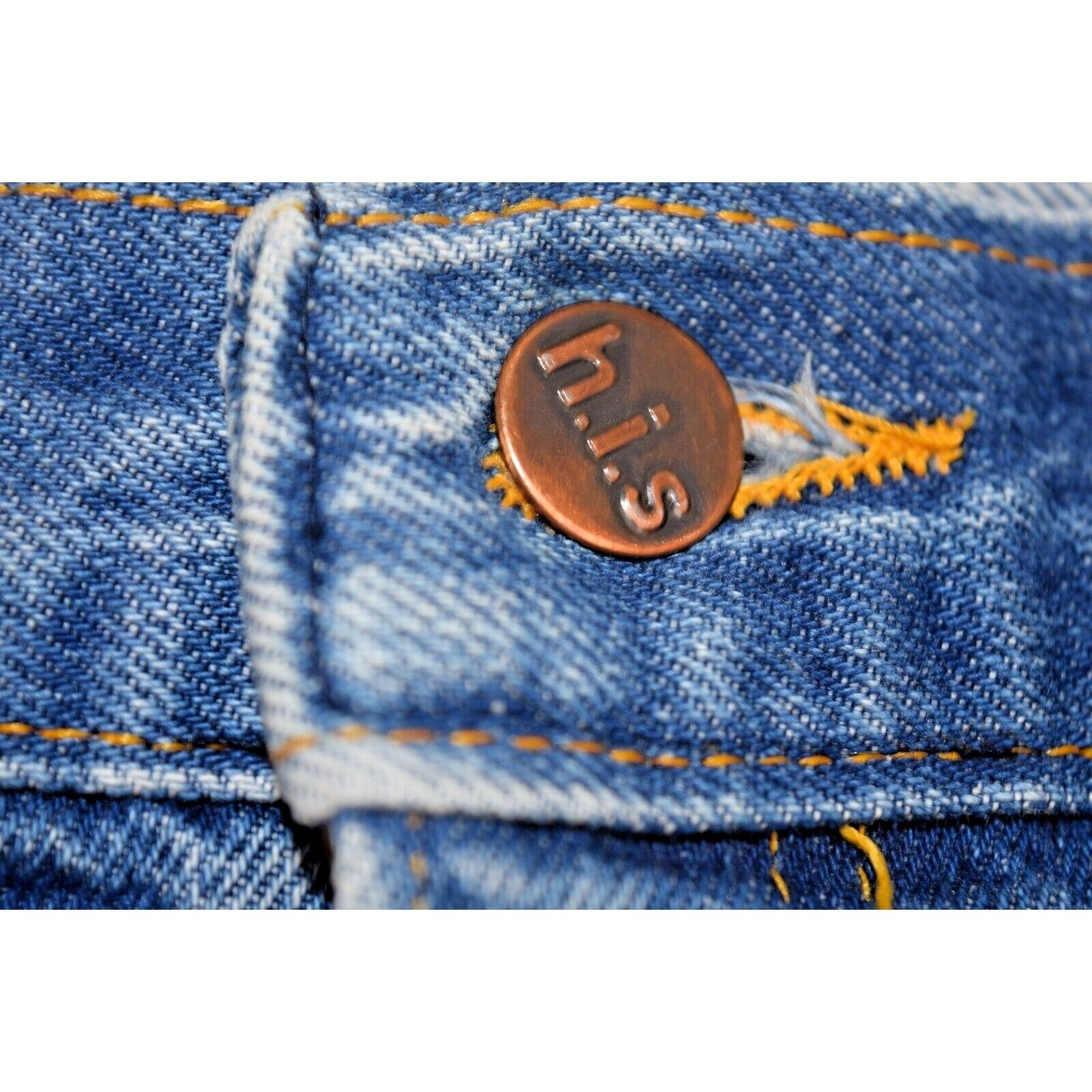 Vintage Chic by HIS Jeans 32 x 28 70s Classic Blue High Waist Boot Cut Made USA